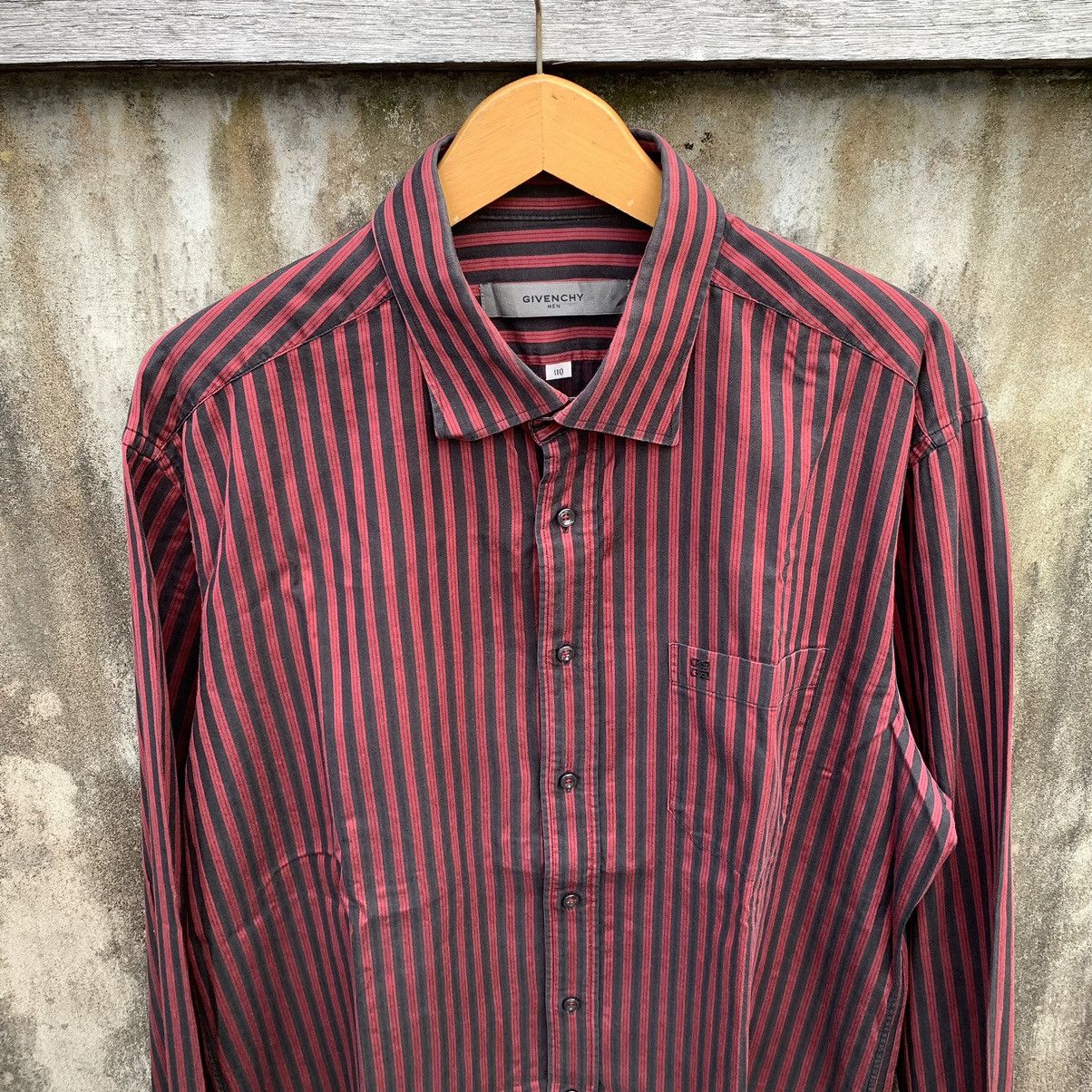 Givenchy VINTAGE GIVENCHY BUTTOP UP STRIPE SHIRT Size US XL / EU 56 / 4 - 1 Thumbnail