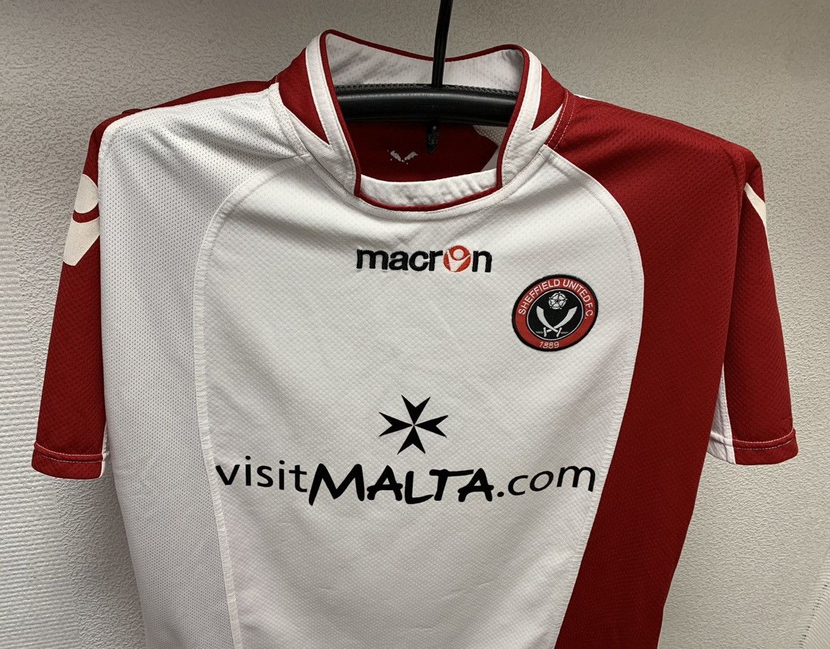 Macron Sheffield United soccer jersey macron M-L vintage 120 years Size US L / EU 52-54 / 3 - 2 Thumbnail