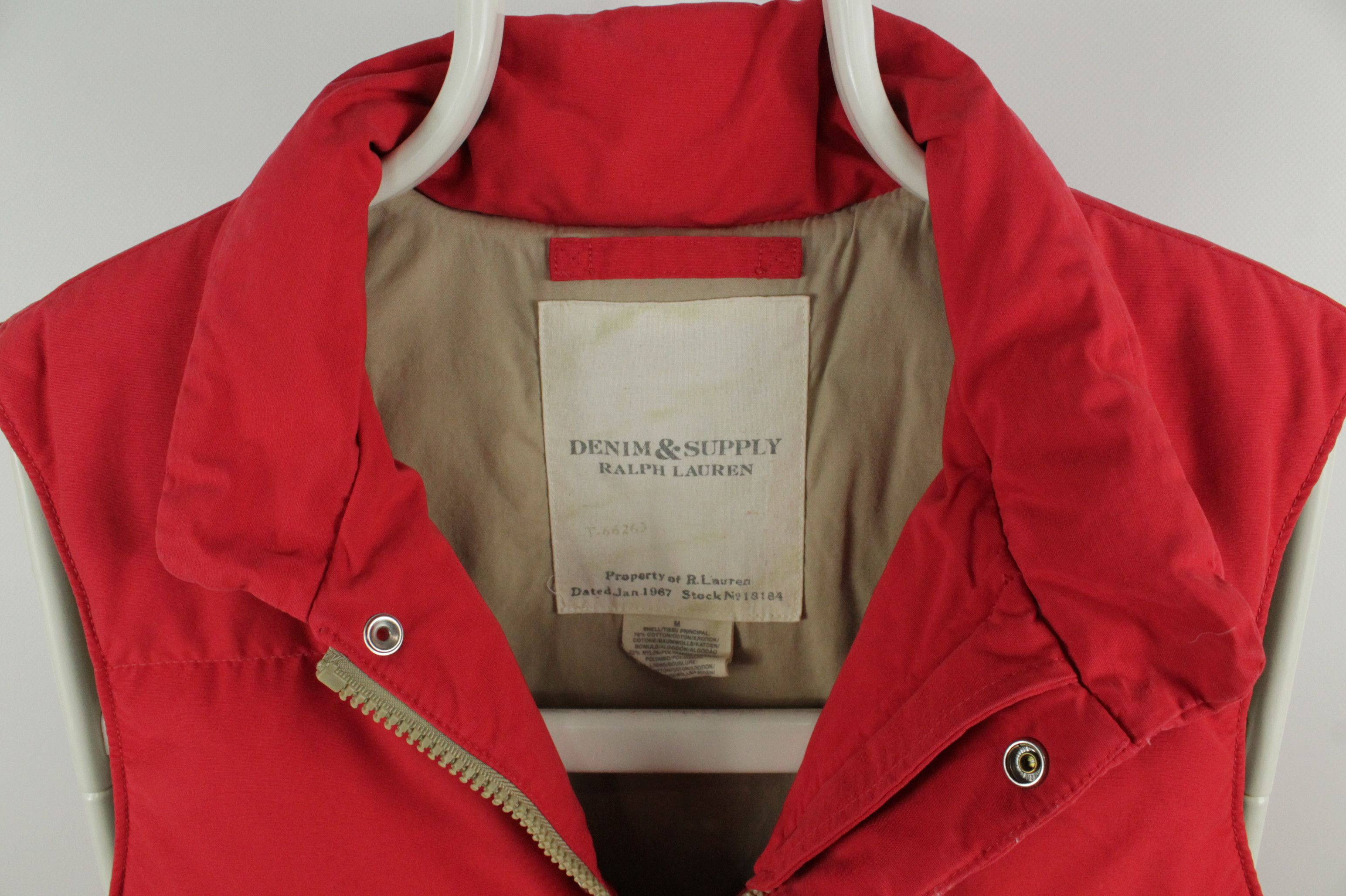 Denim & Supply Ralph Lauren Denim & Supply Ralph Lauren Down Feather Red Puffer Vest Size US M / EU 48-50 / 2 - 2 Thumbnail