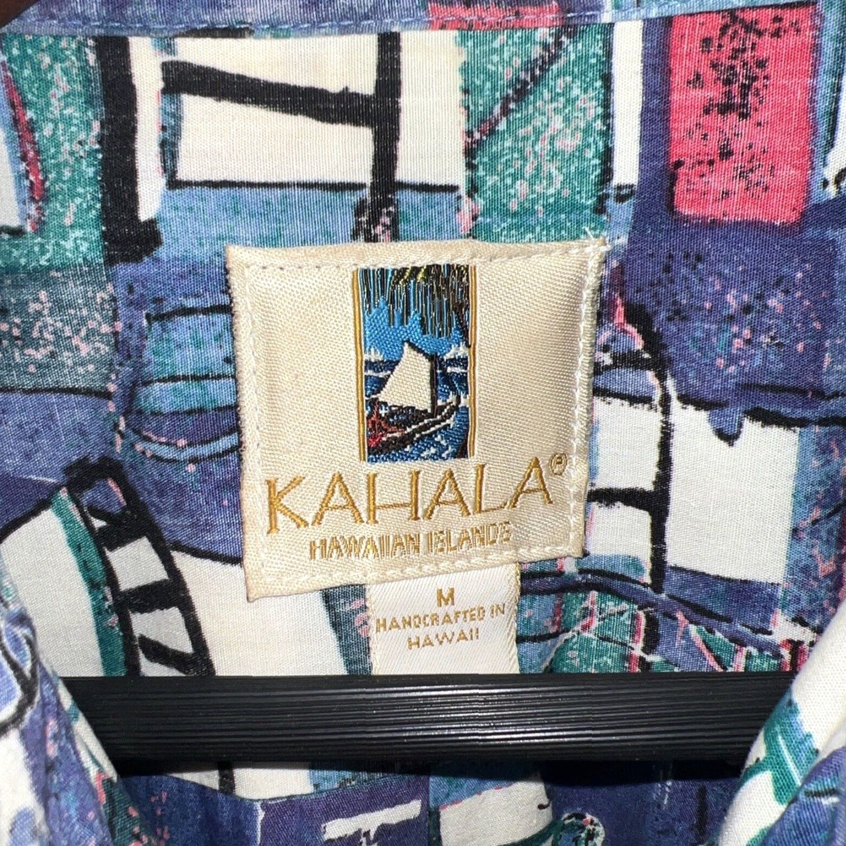 Vintage VINTAGE Kahala Blue Hawaiian Shirt Mens Size M Short Sleeve Tropical Beach Size US M / EU 48-50 / 2 - 3 Thumbnail
