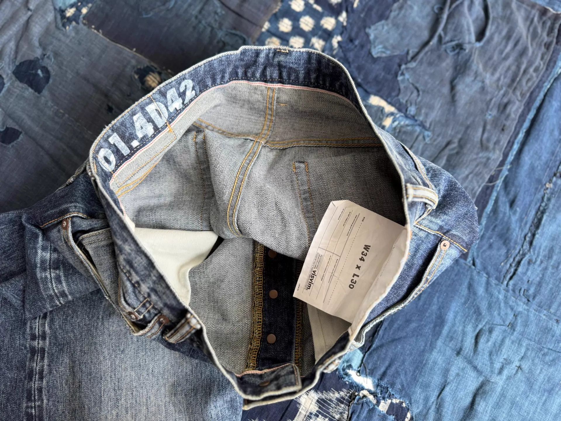 Visvim VISVIM 25SS SocialSculpture 01 Wide DAMAGED-42 Jeans 34/30 Size US 34 / EU 50 - 8 Thumbnail