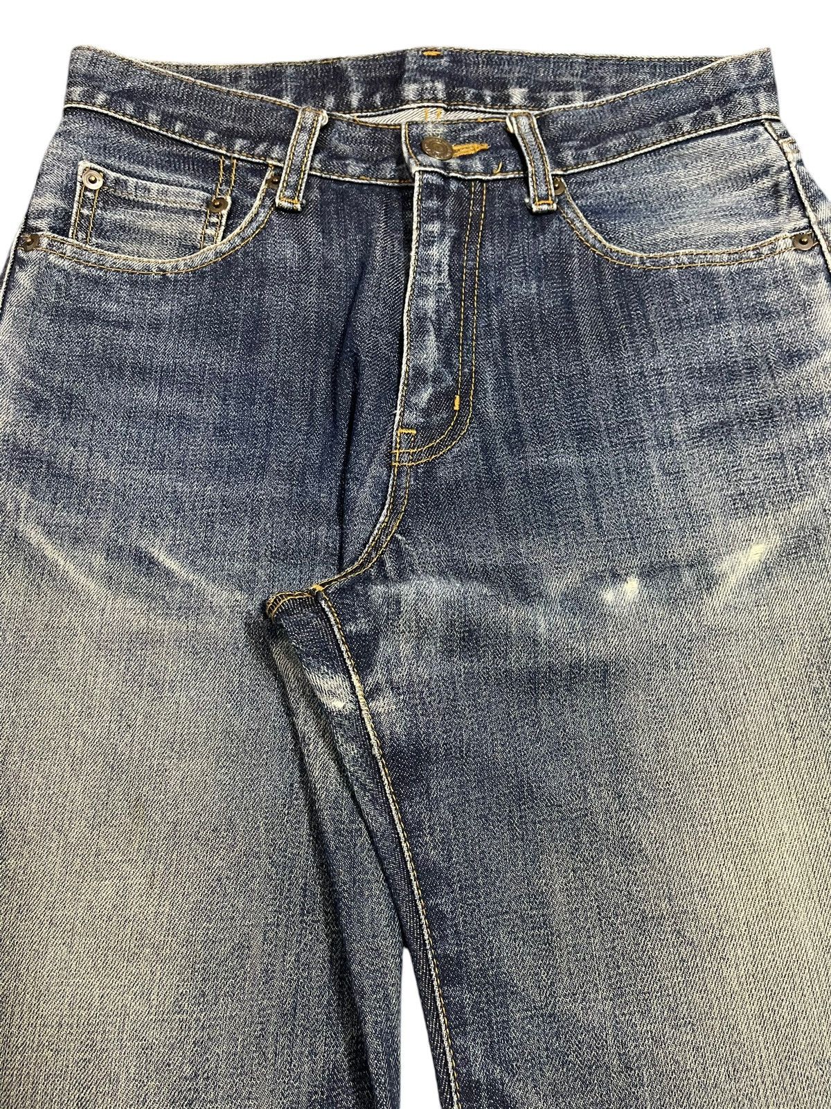 Uniqlo Vintage Japanese Uniqlo Blue Faded Wash Baggy Jeans Size US 28 / EU 44 - 4 Thumbnail