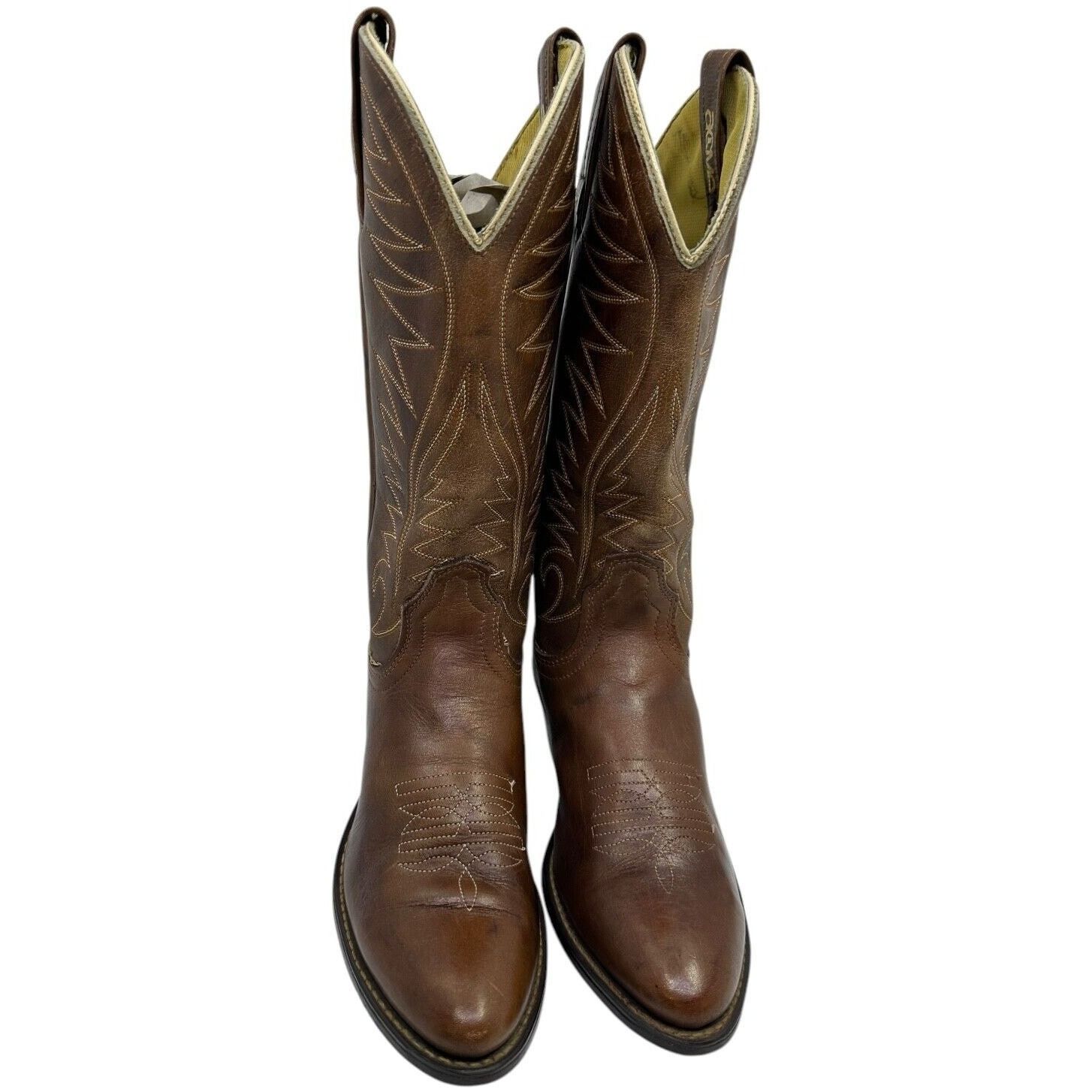 Acme Clothing Vintage Acme Men's Cowboy Western Boots Brn Leather USA 5C Size US 5 / EU 37 - 4 Thumbnail