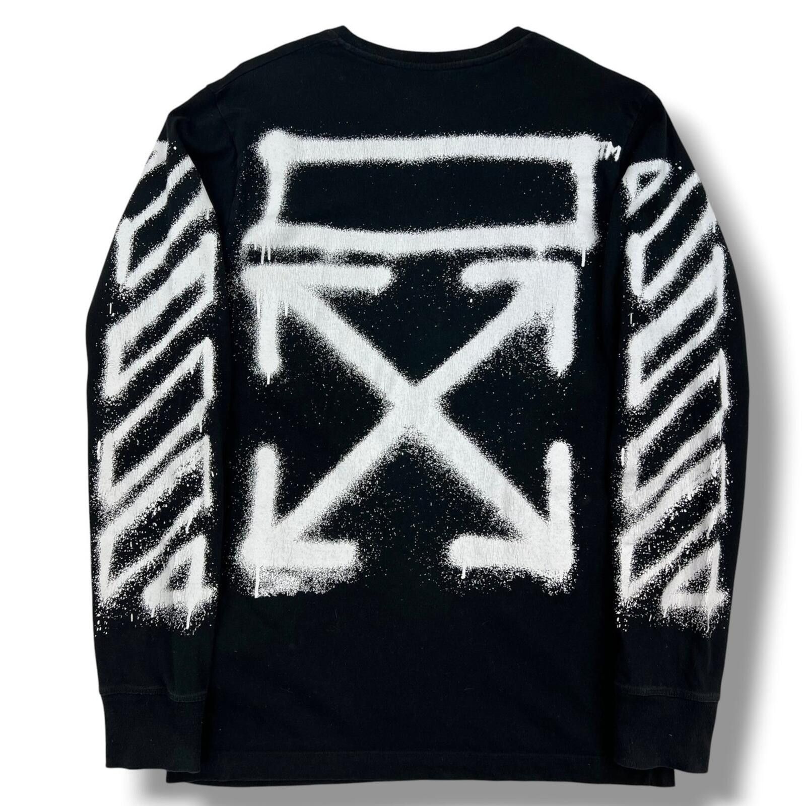 Off-White Off-White Spray Arrows Long Sleeve T Shirt Size US M / EU 48-50 / 2 - 2 Thumbnail