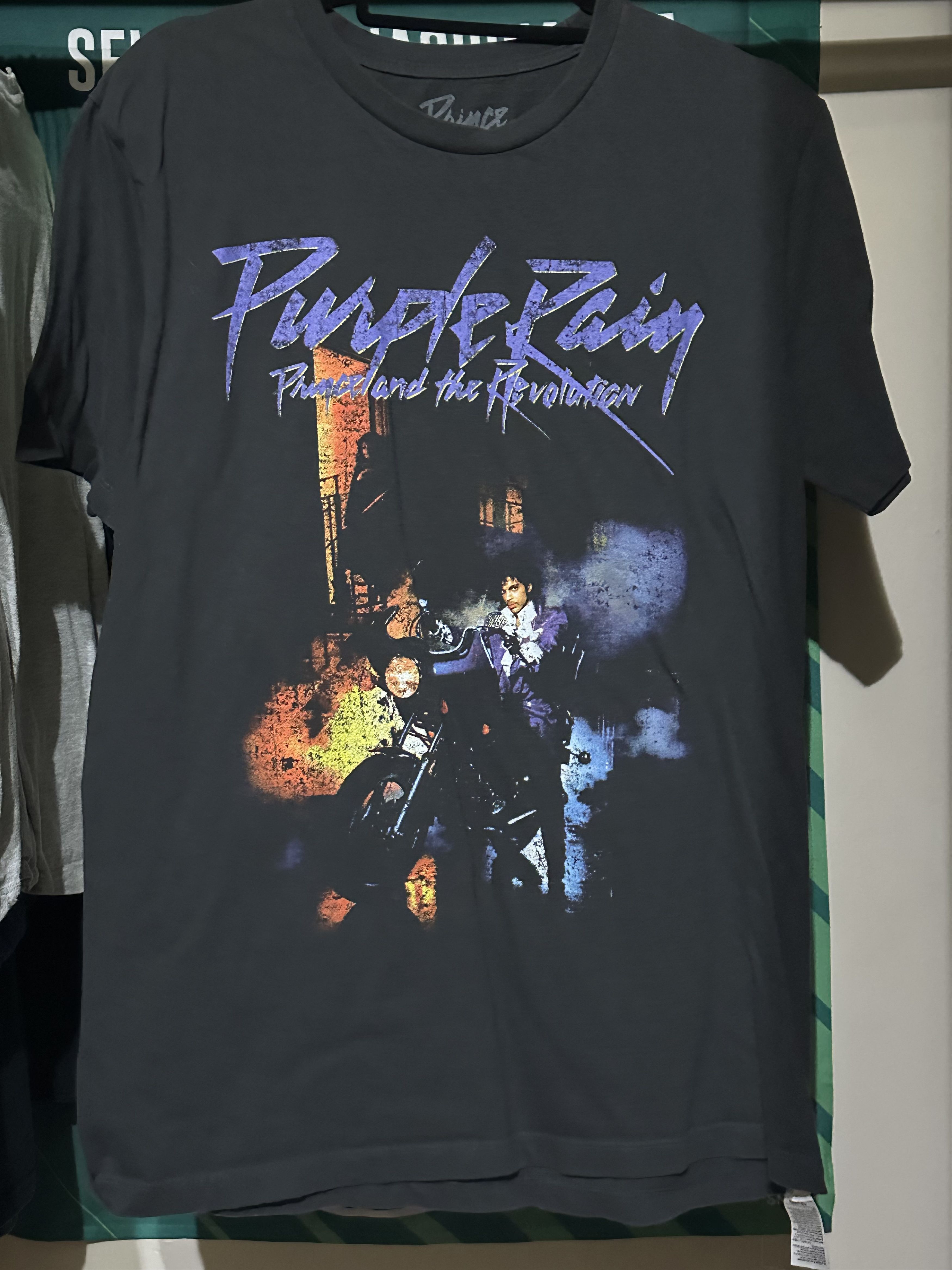 Prince Purple Rain Maglietta Ufficiale - Nero L