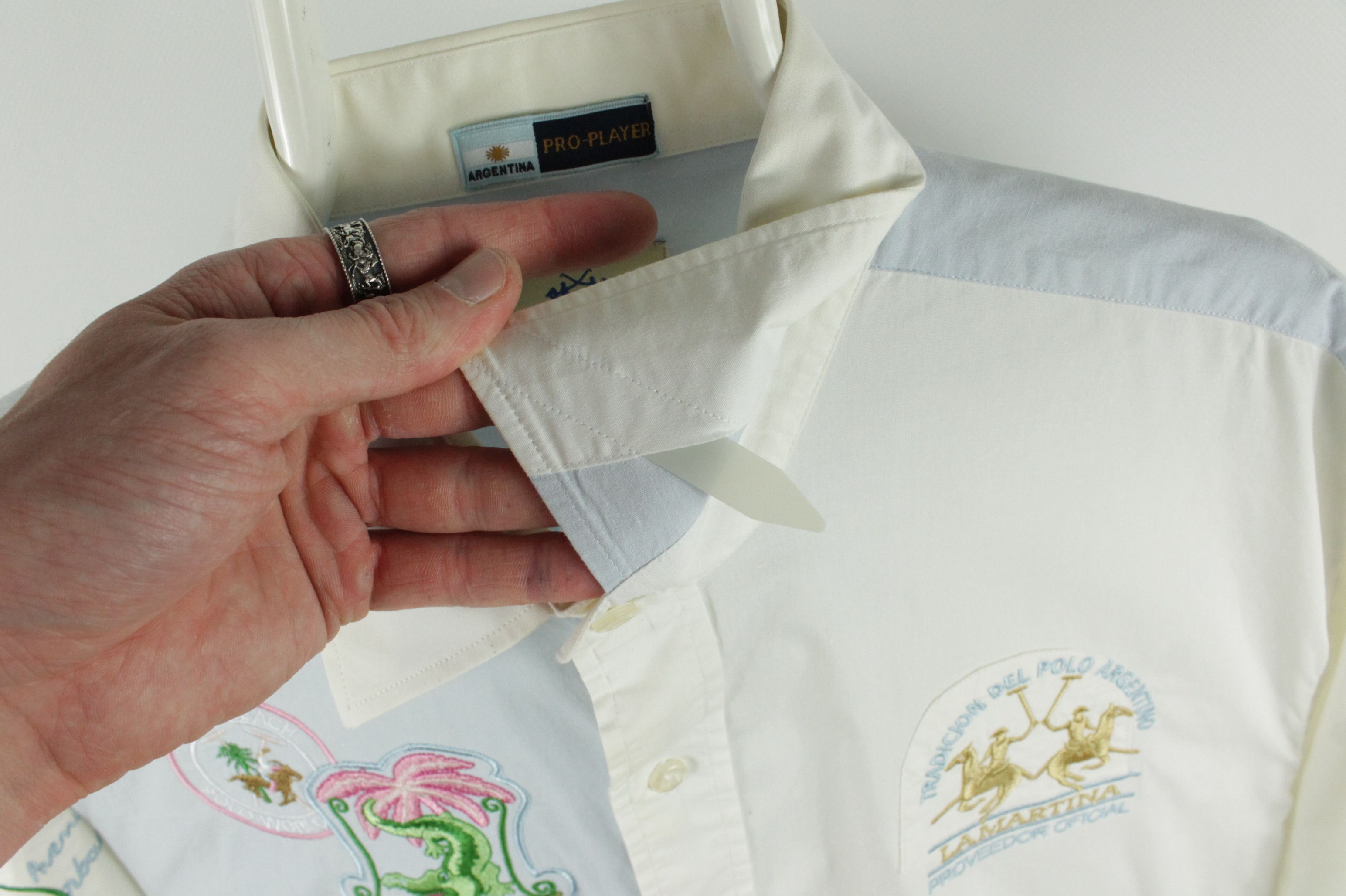 La Martina La Martina Polo Pro-Player Alligator Club Palm Beach Shirt Size US XXL / EU 58 / 5 - 4 Thumbnail
