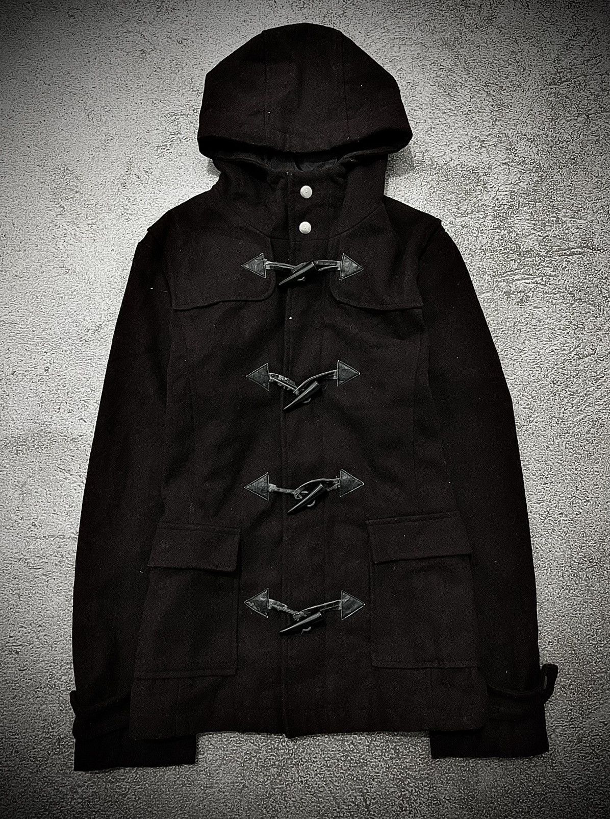 Japanese Brand Japanese Paper Bag Brown Wool Hood Jacket Size US M / EU 48-50 / 2 - 1 Thumbnail