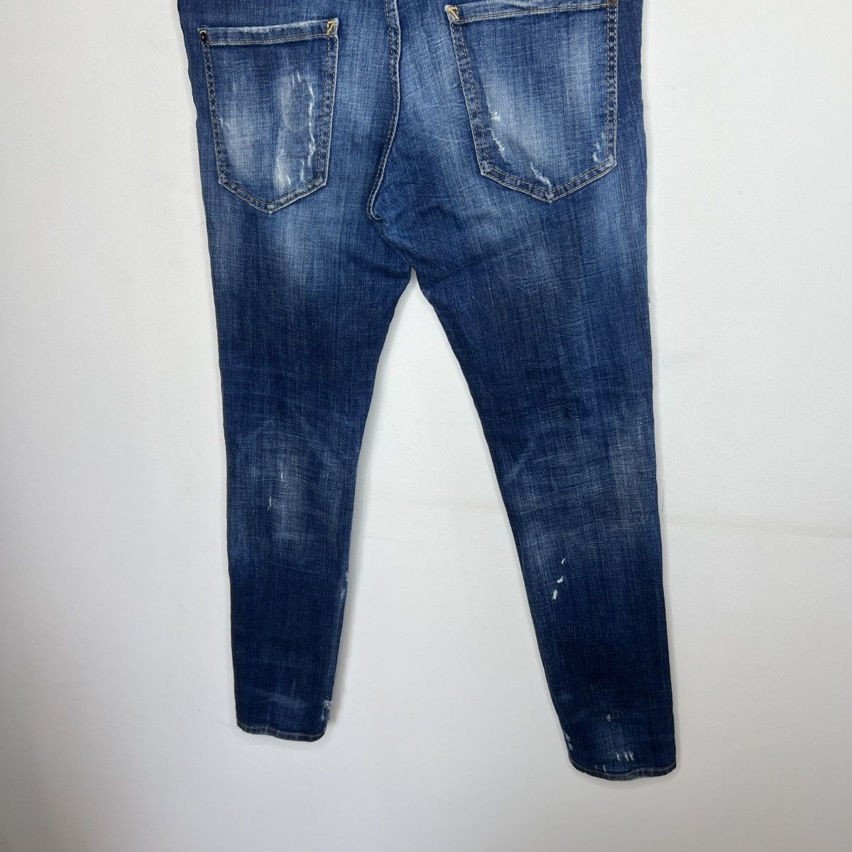 Dsquared2 Dsquared Jeans Slim Fit Blue Denim Italy Vintage Faded Y2K Size US 32 / EU 48 - 7 Thumbnail