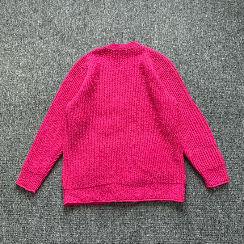 Balenciaga Balenciaga Rose V-Neck Wool Knit Cardigan Jacket Size M / US 6-8 / IT 42-44 - 2 Thumbnail