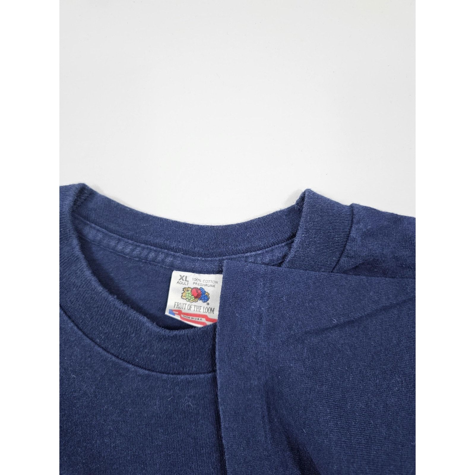 Fruit Of The Loom Police Motor Squad T-Shirt Motorcycle Blue White Sz L 90s Size US L / EU 52-54 / 3 - 4 Thumbnail