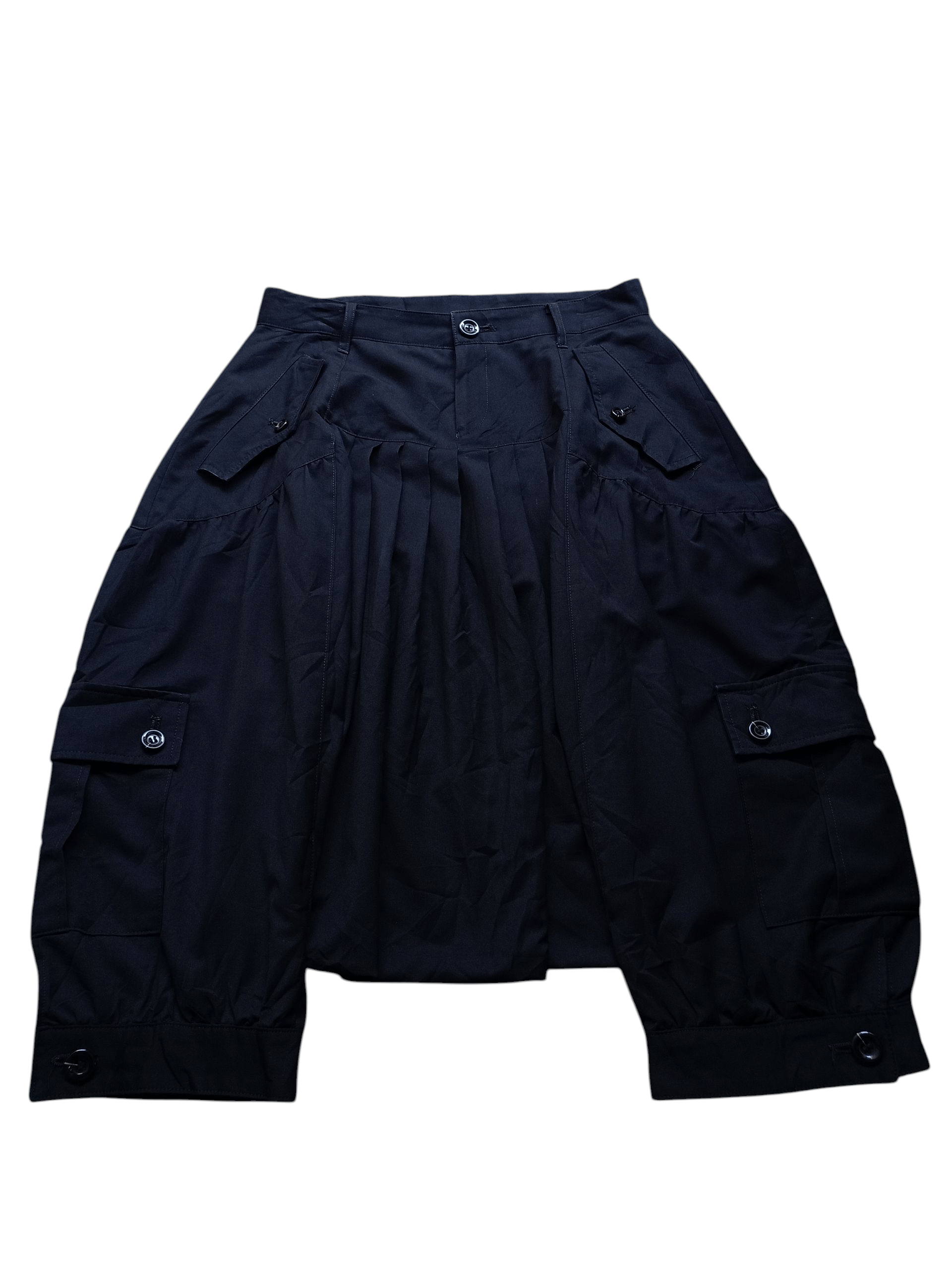 Japanese Brand 2000s Gadged Grow Sarouel Pants style Comme des garcons Size 29" - 1 Thumbnail