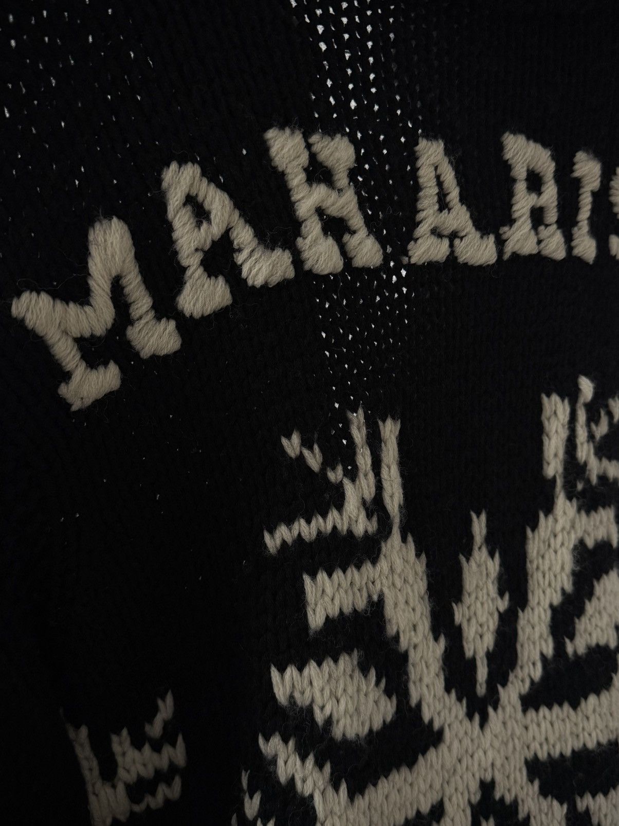 Maharishi Vintage 2000s Maharishi Heavy Knit Wool Cardigan Size US M / EU 48-50 / 2 - 7 Thumbnail