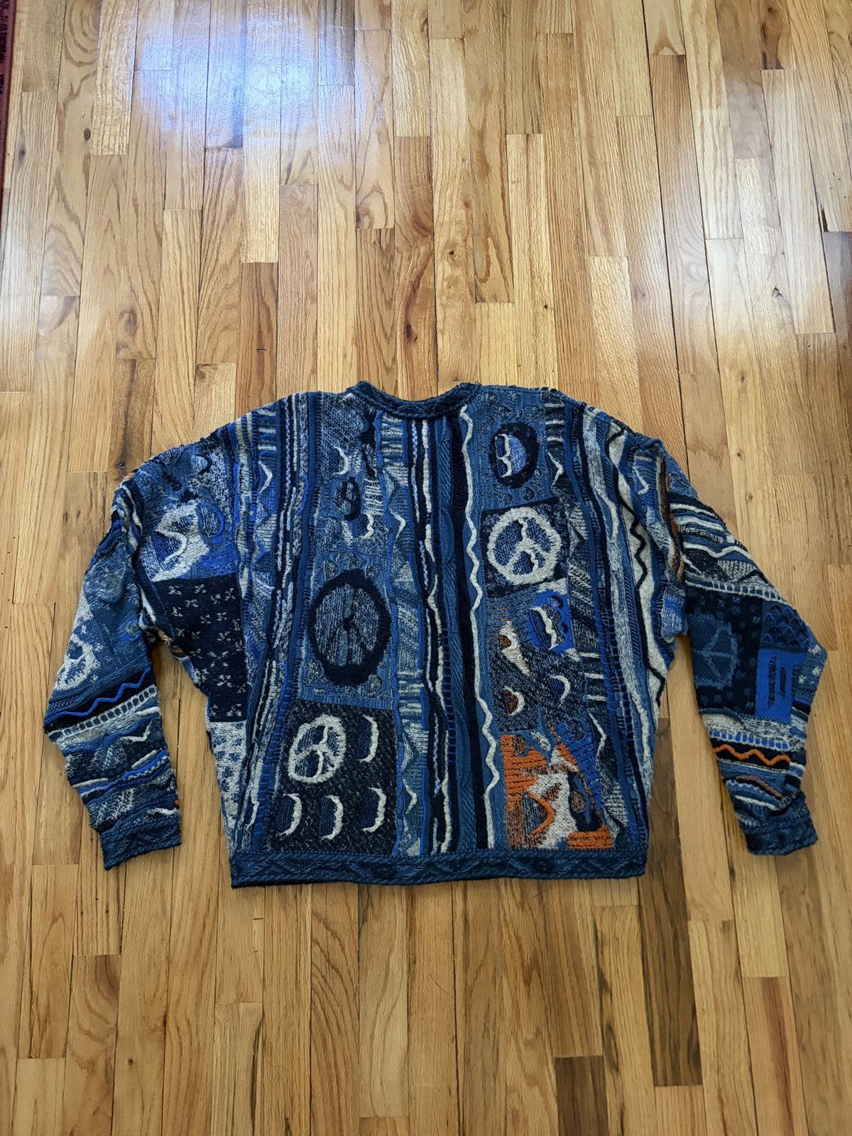 Kapital Kapital 7G Gaudy Peace Knit Crewneck (Coogi) Size 3 Size US L / EU 52-54 / 3 - 2 Thumbnail