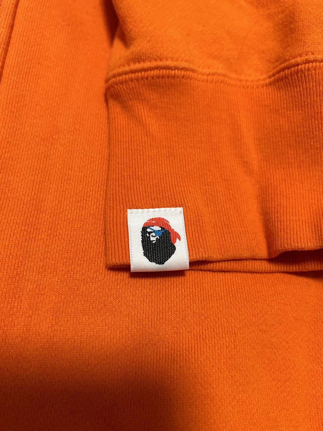 Bape Bape Orange Pirate Cross Bone Zip Hoodie Size US XL / EU 56 / 4 - 6 Thumbnail