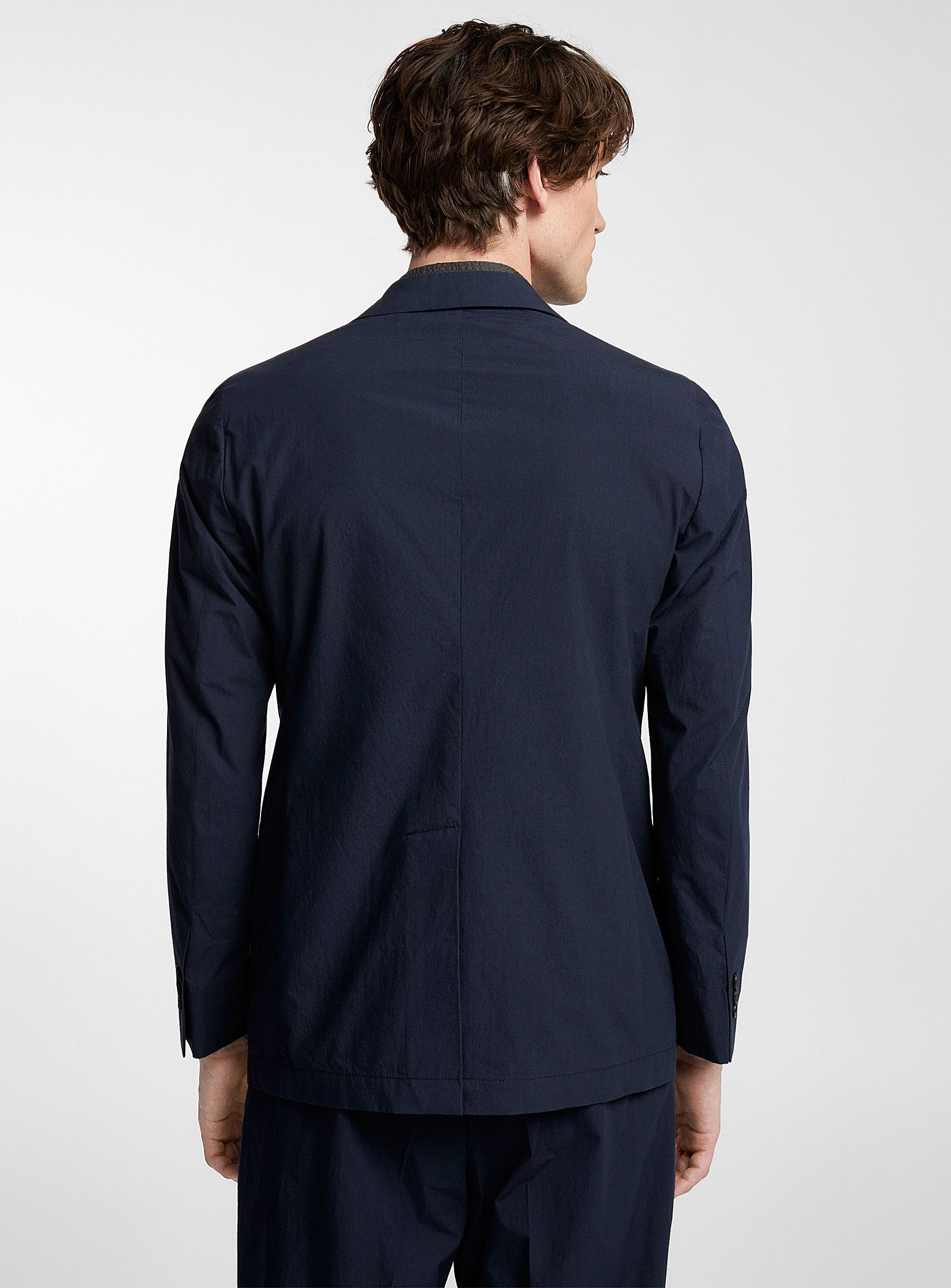 Other BNWT SS24 ECOLE DE PENSEE NAVY POPLIN JACKET 48 Size US M / EU 48-50 / 2 - 10 Thumbnail