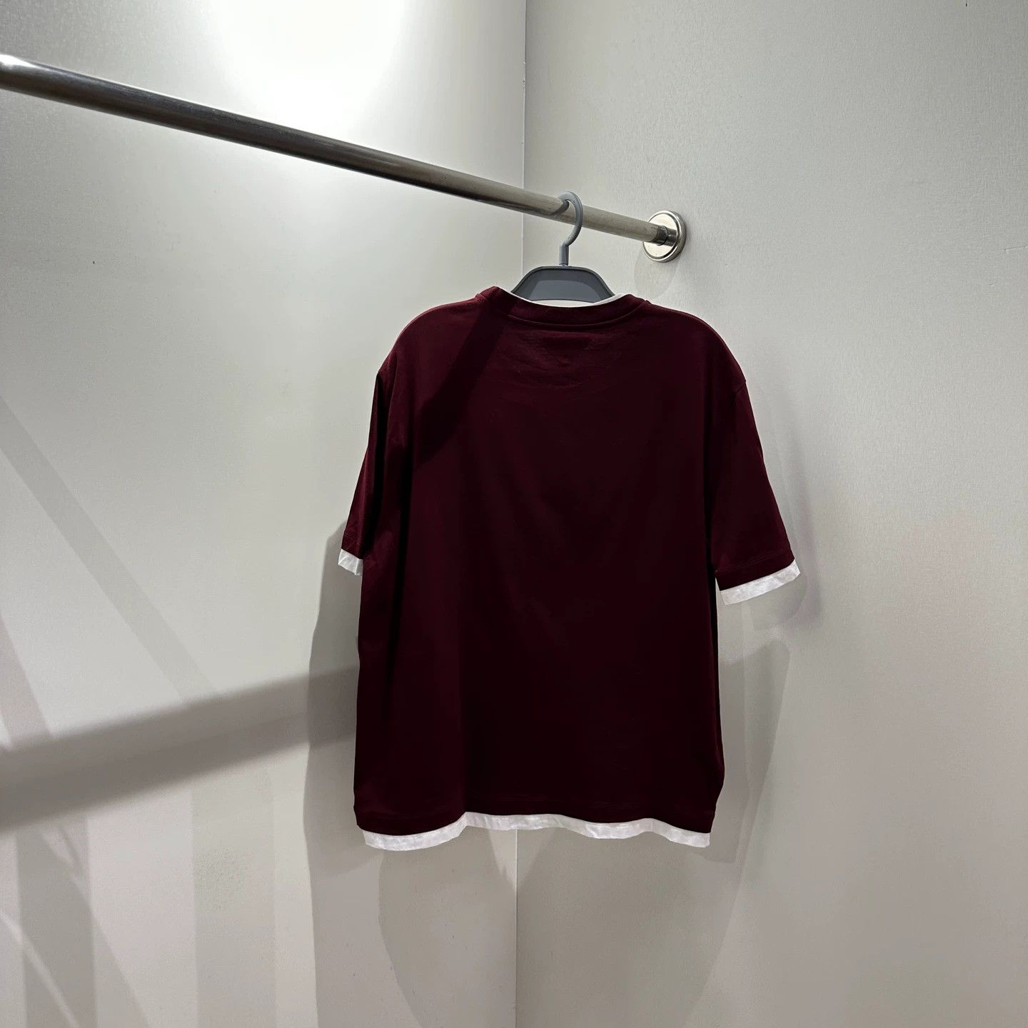 Prada Prada 25SS Two-Tone Triangle Logo Short Sleeve Tee L Size L / US 10 / IT 46 - 2 Thumbnail