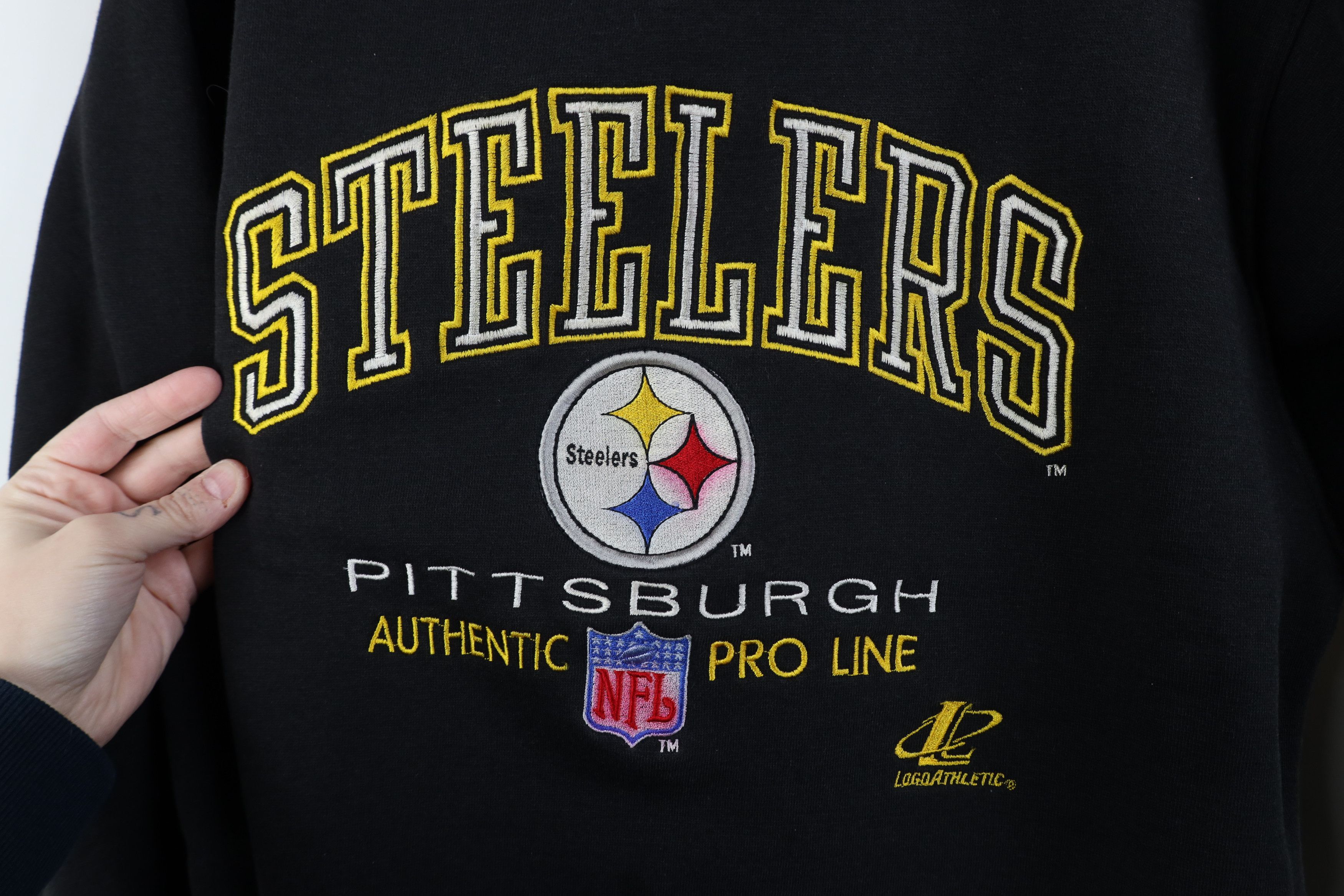 Vintage Vintage 90s Logo Athletic Steelers Football Sweatshirt Size US M / EU 48-50 / 2 - 5 Thumbnail