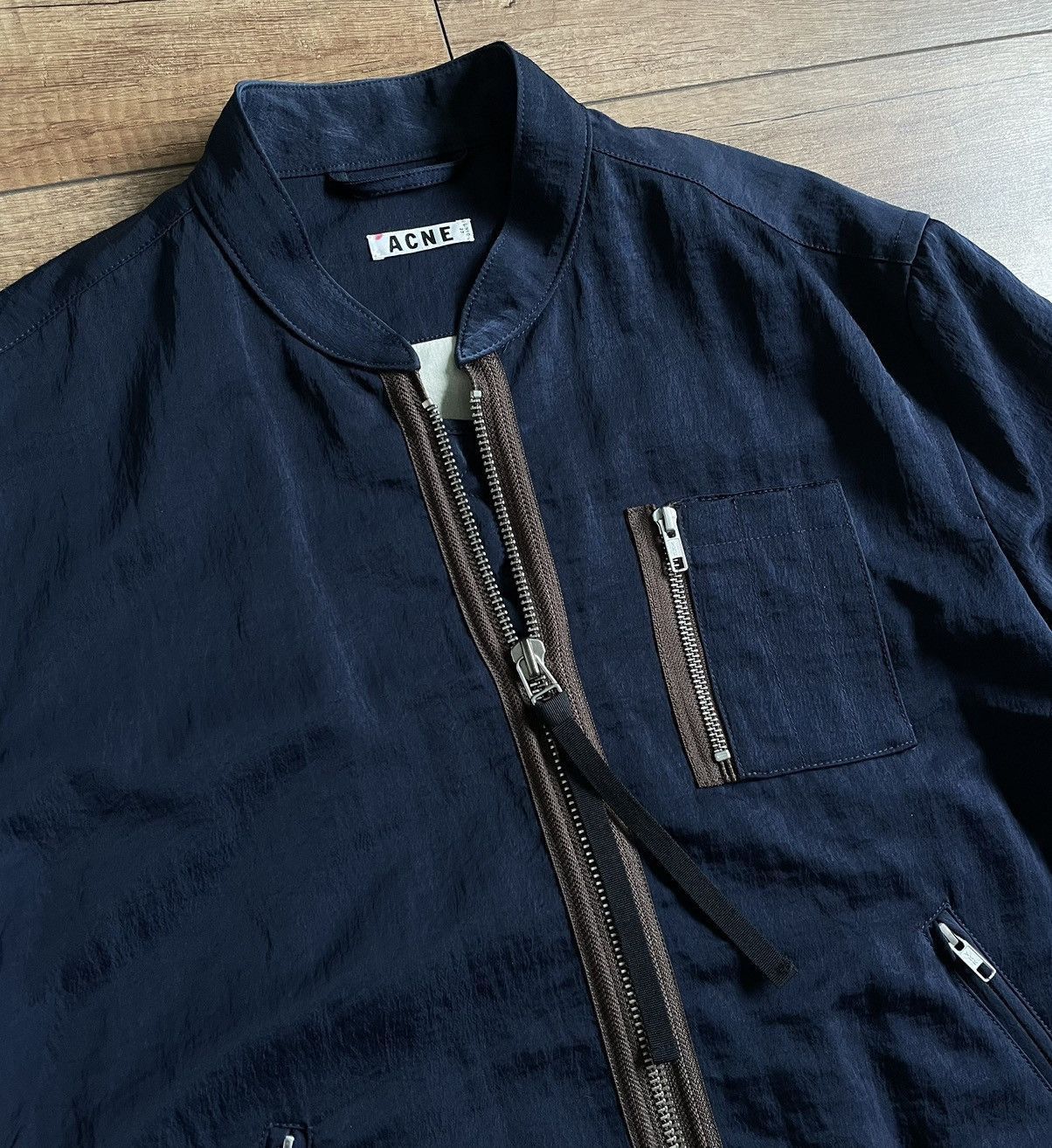Acne Studios Acne Studios Cusack SS13 Nylon Shimmer Bomber Jacket Size US M / EU 48-50 / 2 - 10 Thumbnail
