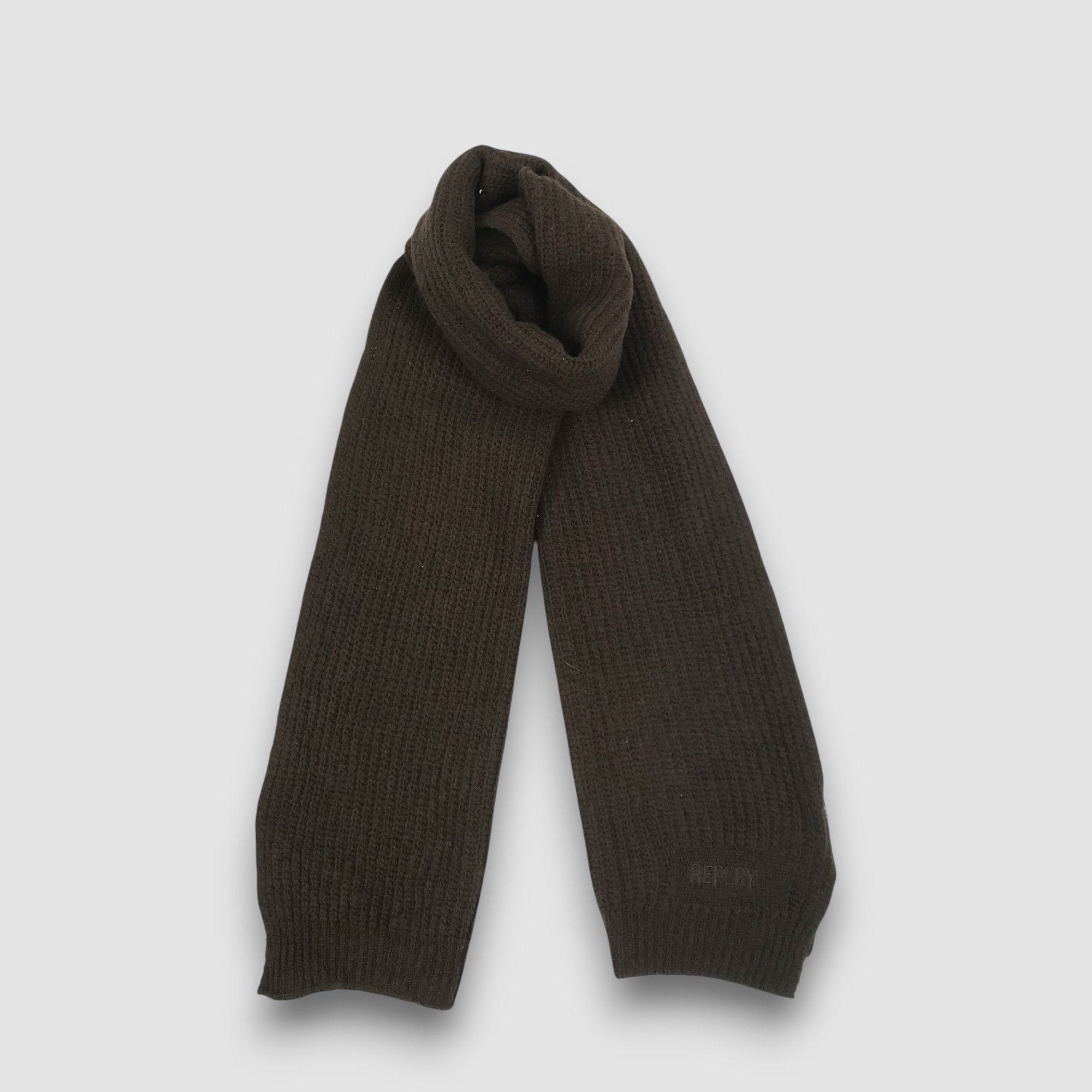 Replay Vintage 90s Replay Scarf Muffler Wool Scarves Size ONE SIZE - 4 Thumbnail