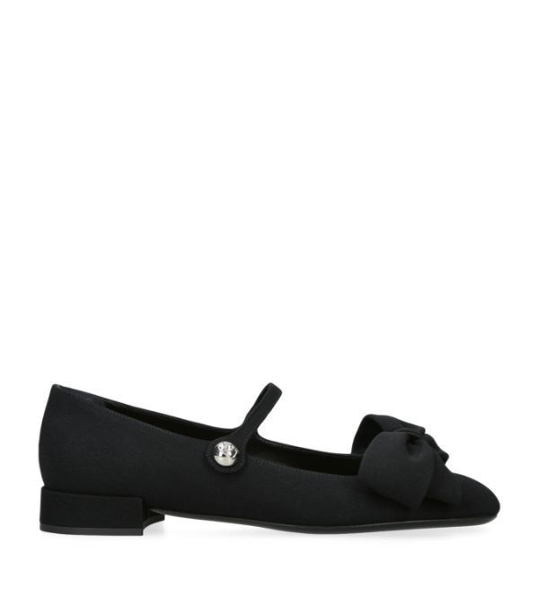 Valentino o1s22i1n0924 Bowjane Ballet Flats in Black Size US 6 / IT 36 - 1 Thumbnail