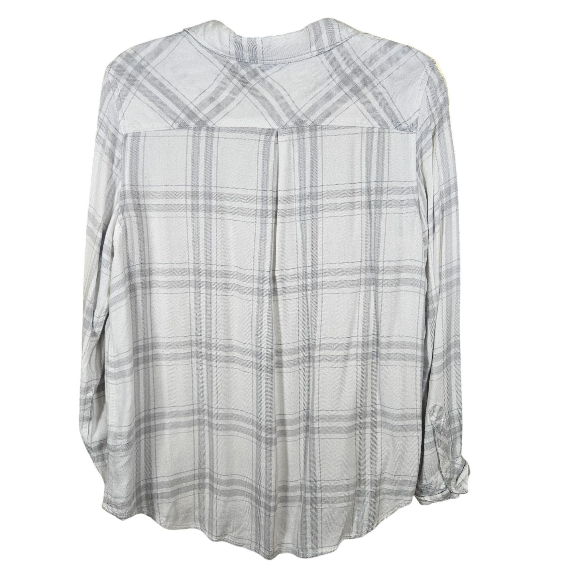 Other Well Worn Women Gray Plaid Super Soft Top S Clean Girl Fall Size S / US 4 / IT 40 - 4 Thumbnail