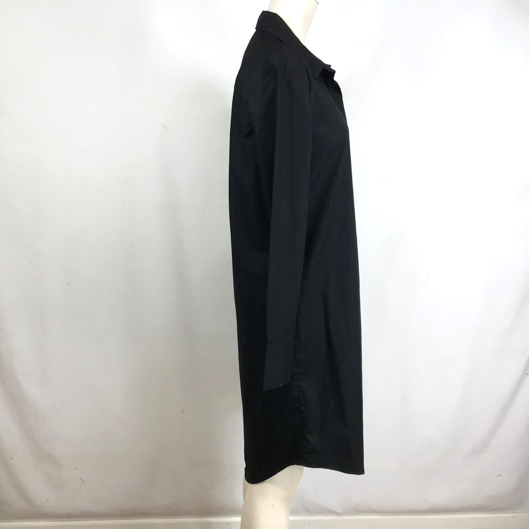 Calvin Klein Calvin Klein Womens Black Long Sleeve Logo Graphic Shirt Dress CD2G1Q2V Small Size S / US 4 / IT 40 - 4 Thumbnail