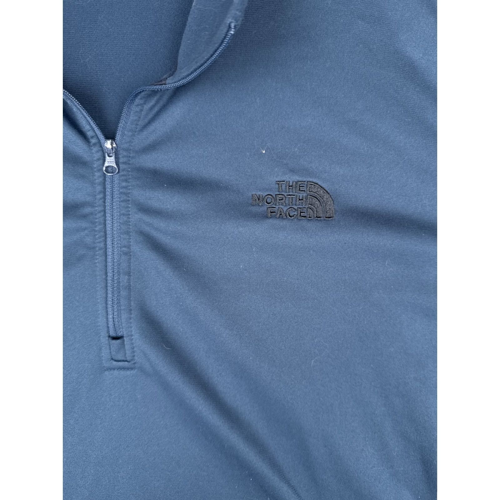 The North Face The North Face Sweatshirt Men 3XL Blue 1/4 Zip Mock Neck Logo Pullover Polyester Sweatshirt Size US XXL / EU 58 / 5 - 6 Thumbnail
