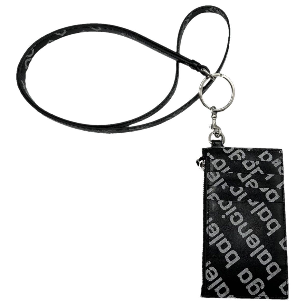 Balenciaga card holder with black leather strap