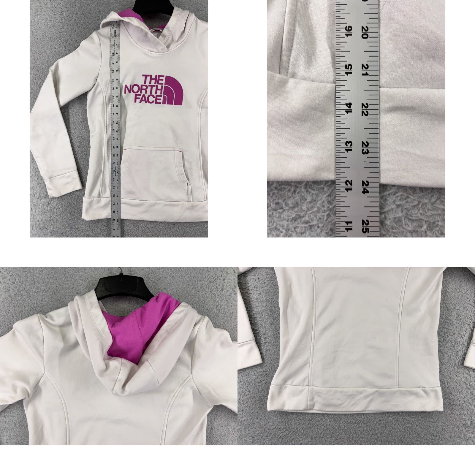 The North Face The North Face Womens Hoodie Shirt Regular White Cotton Jersey Logo Pockets 90s Outdoor Sports Mens? Size S / US 4 / IT 40 - 9 Thumbnail