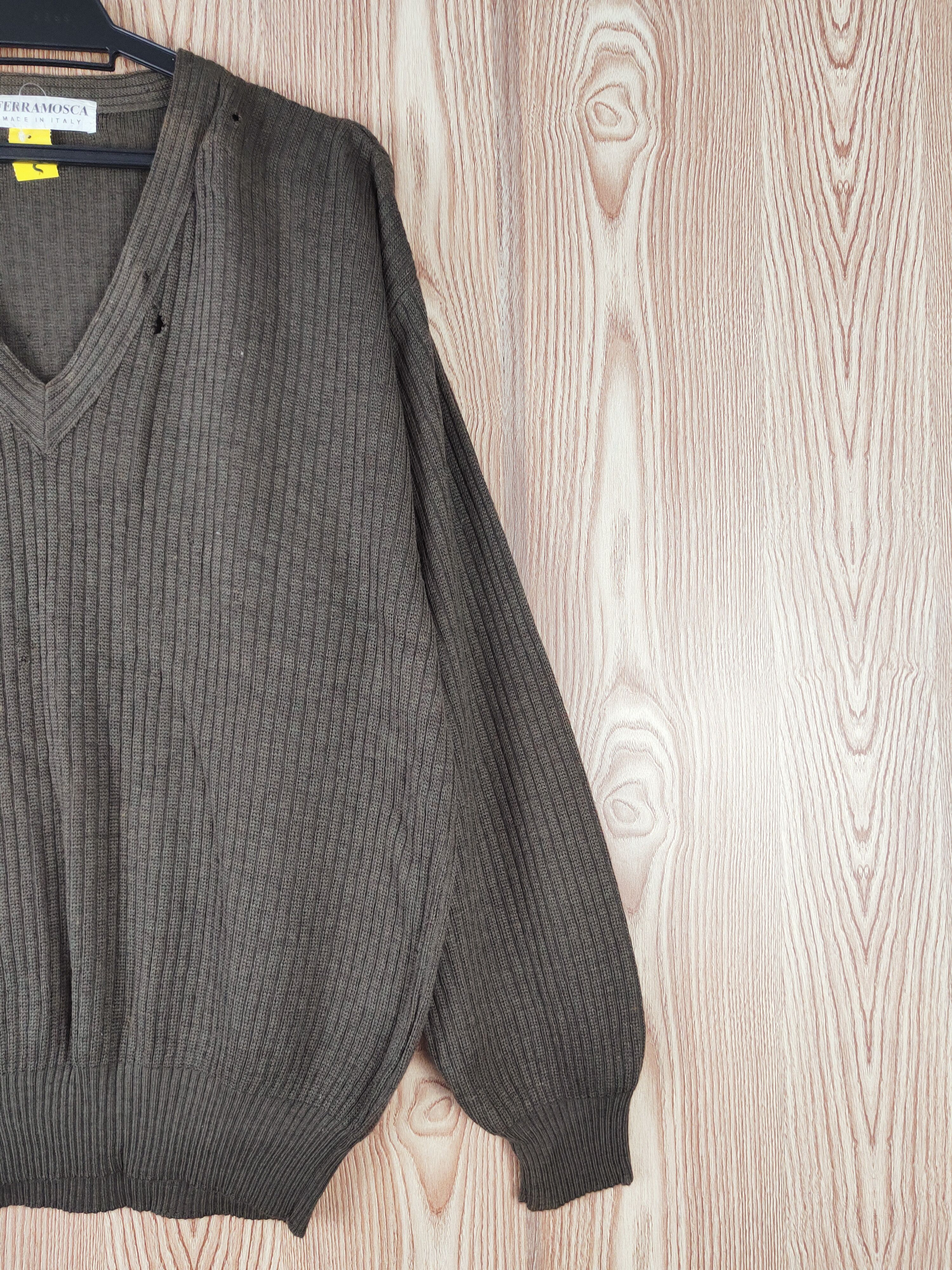 Vintage FerraMosca Italy designer ripped Knitwear Sweatshirts #W030 Size US L / EU 52-54 / 3 - 7 Thumbnail