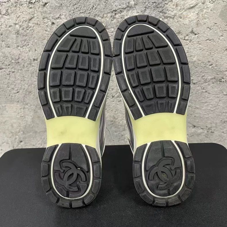 Chanel Chanel Silver Running Sneakers Size US 8 / EU 41 - 7 Thumbnail