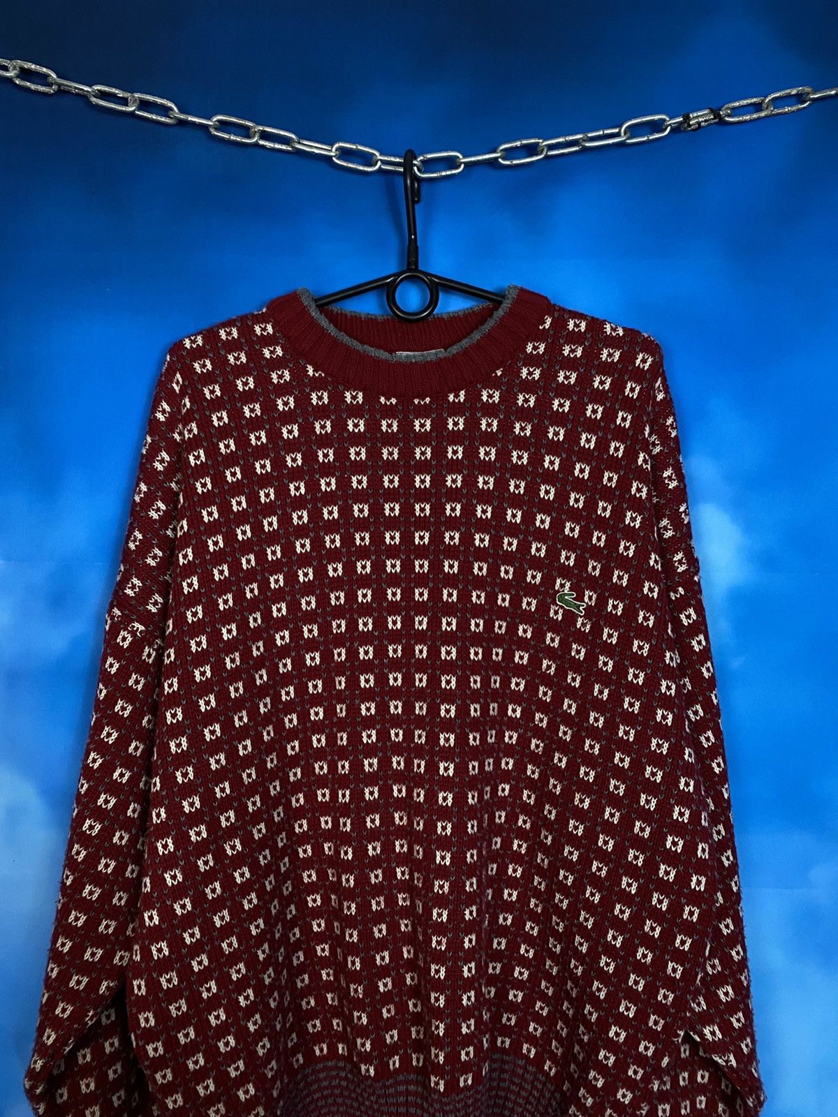 Lacoste Lacoste cube wool sweater Size US XL / EU 56 / 4 - 3 Thumbnail