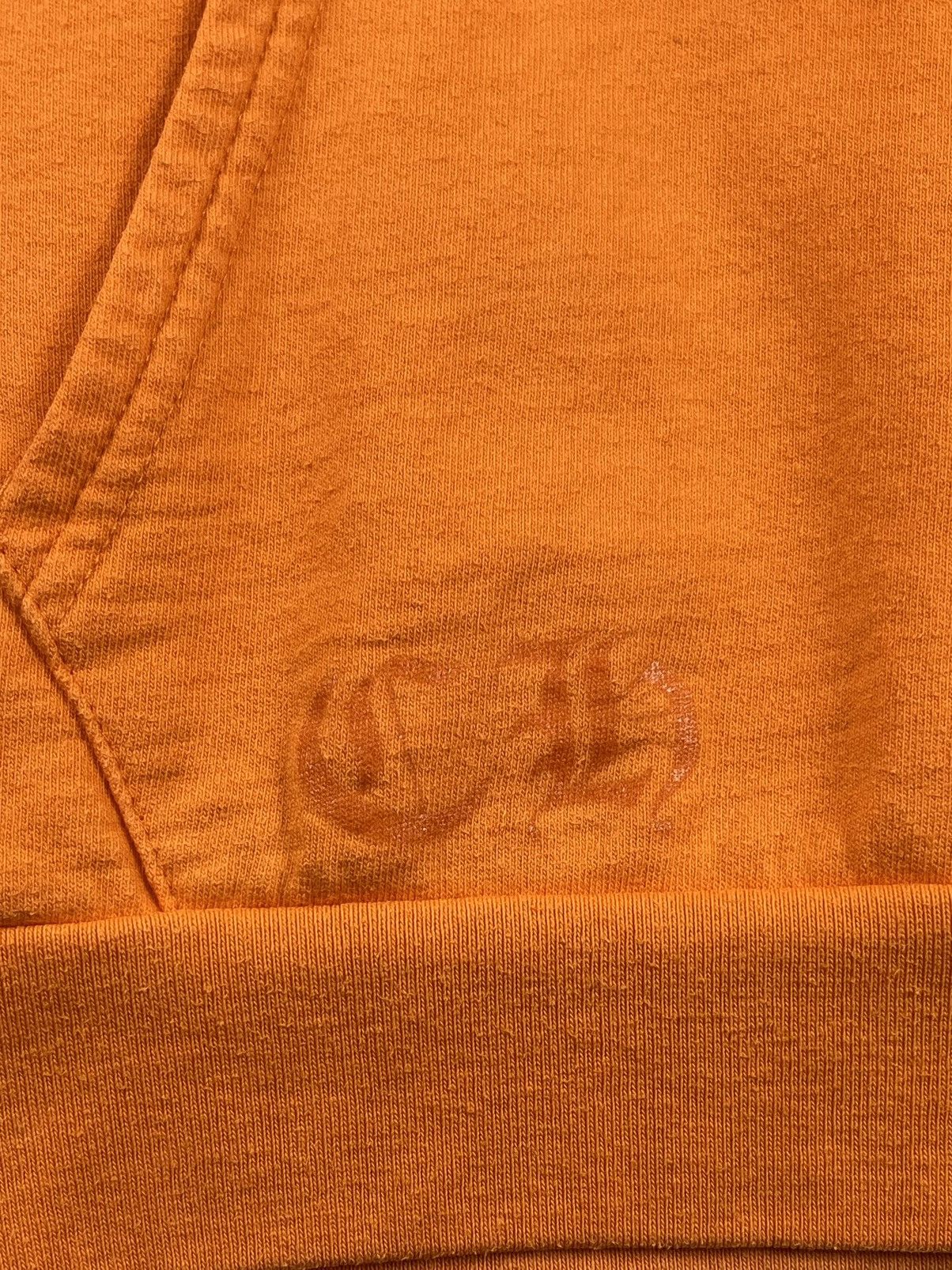 Chrome Hearts × Off-White 2018 Chrome Hearts Off White Scroll Logo Orange Hoodie Size US M / EU 48-50 / 2 - 8 Thumbnail