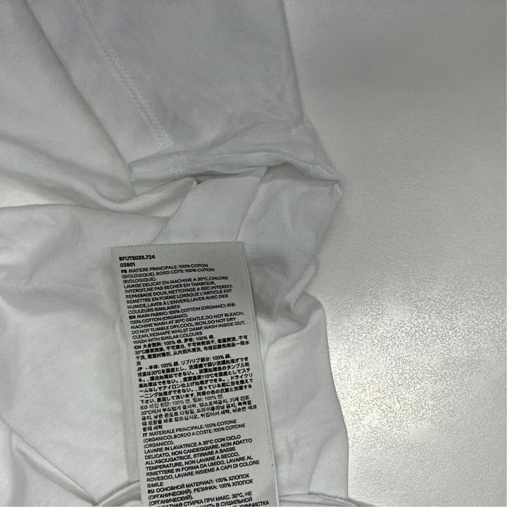AMI AMIPARIS White Cotton Short Sleeve T-Shirt -2507 Size US XL / EU 56 / 4 - 4 Thumbnail