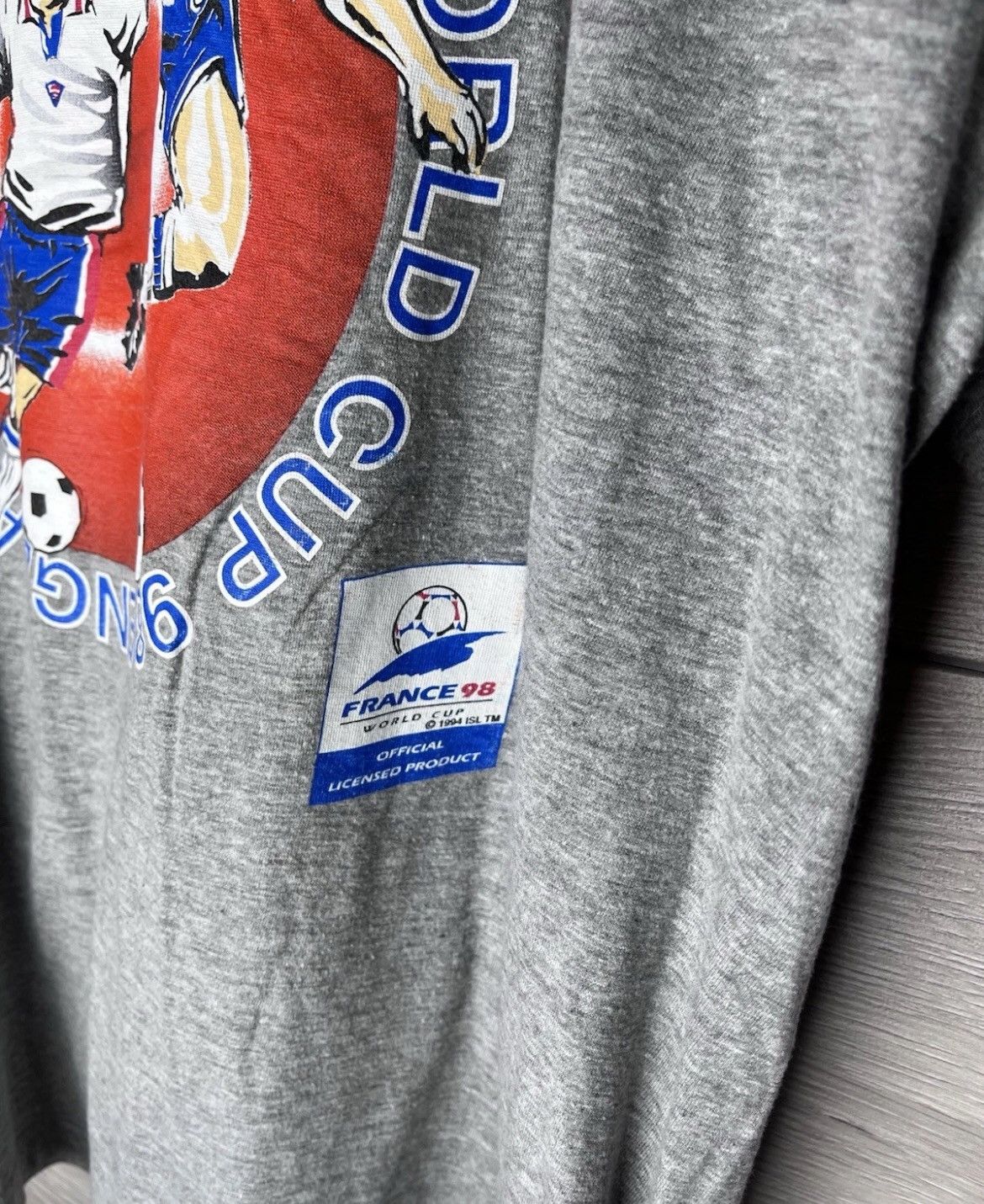 Other VINTAGE FAN-MERCH SHIRT FRANCE 98s SOCCER JERSEY SIZE M Size US M / EU 48-50 / 2 - 2 Thumbnail