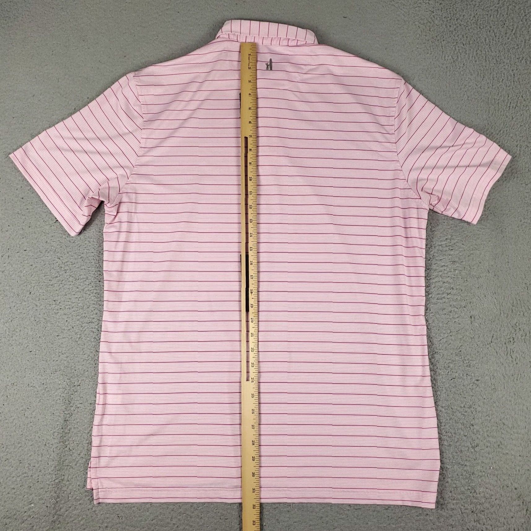 johnnie-O Johnnie O Polo Shirt Mens Size Large Pink Striped Golf Casual Short Sleeve Size US L / EU 52-54 / 3 - 7 Thumbnail