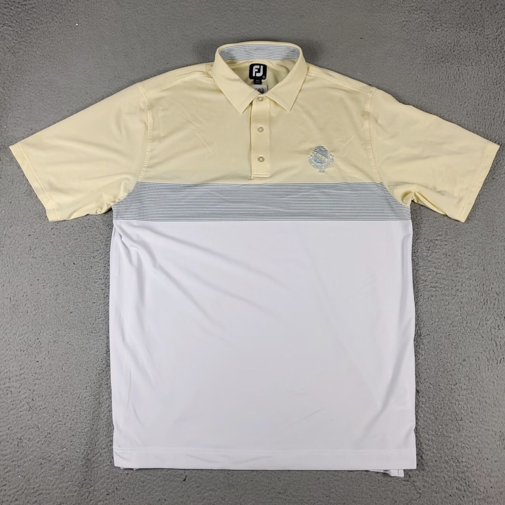 Footjoy FJ FootJoy Shirt Polo Mens XL Yellow Golf Short Sleeve STAINED Size US XL / EU 56 / 4 - 3 Thumbnail