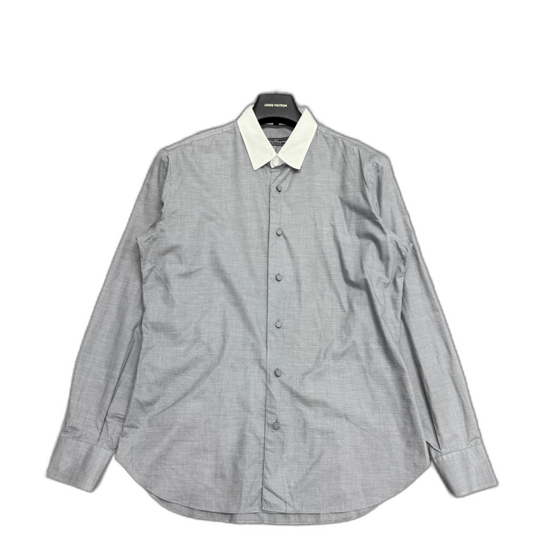 Salvatore Ferragamo Ferragamo contrast collar long sleeve shirt Size US M / EU 48-50 / 2 - 1 Thumbnail