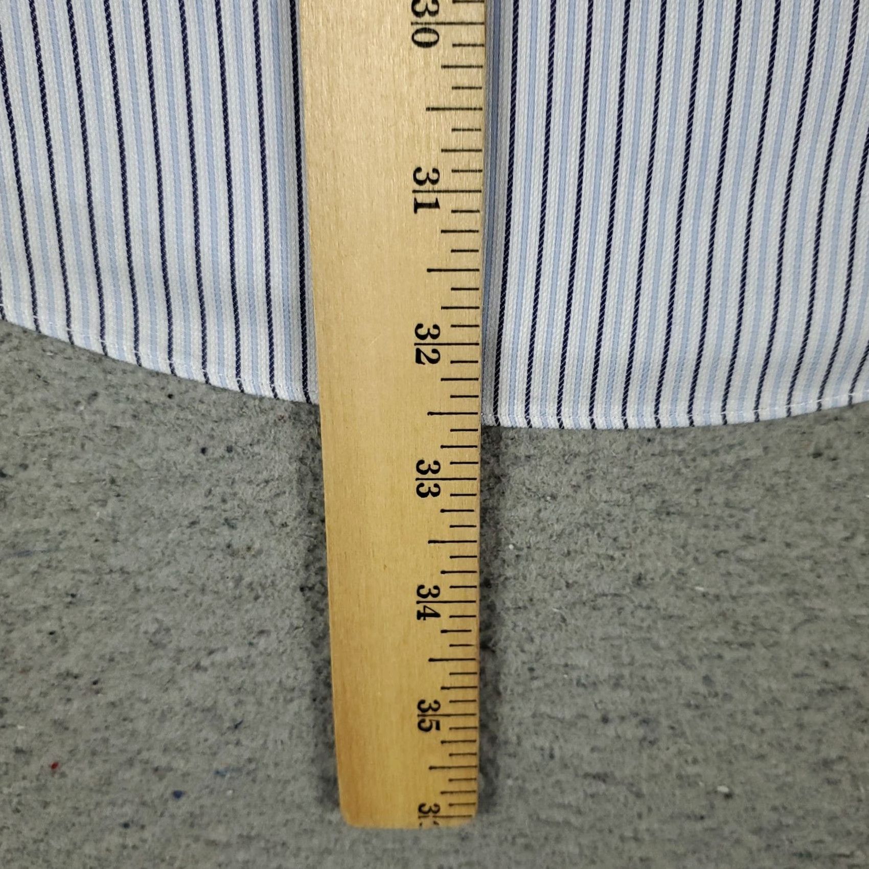 Brooks Brothers Brooks Brothers Shirt Mens 16 Blue Striped French Cuff Dress Button Up Size 42R - 4 Thumbnail