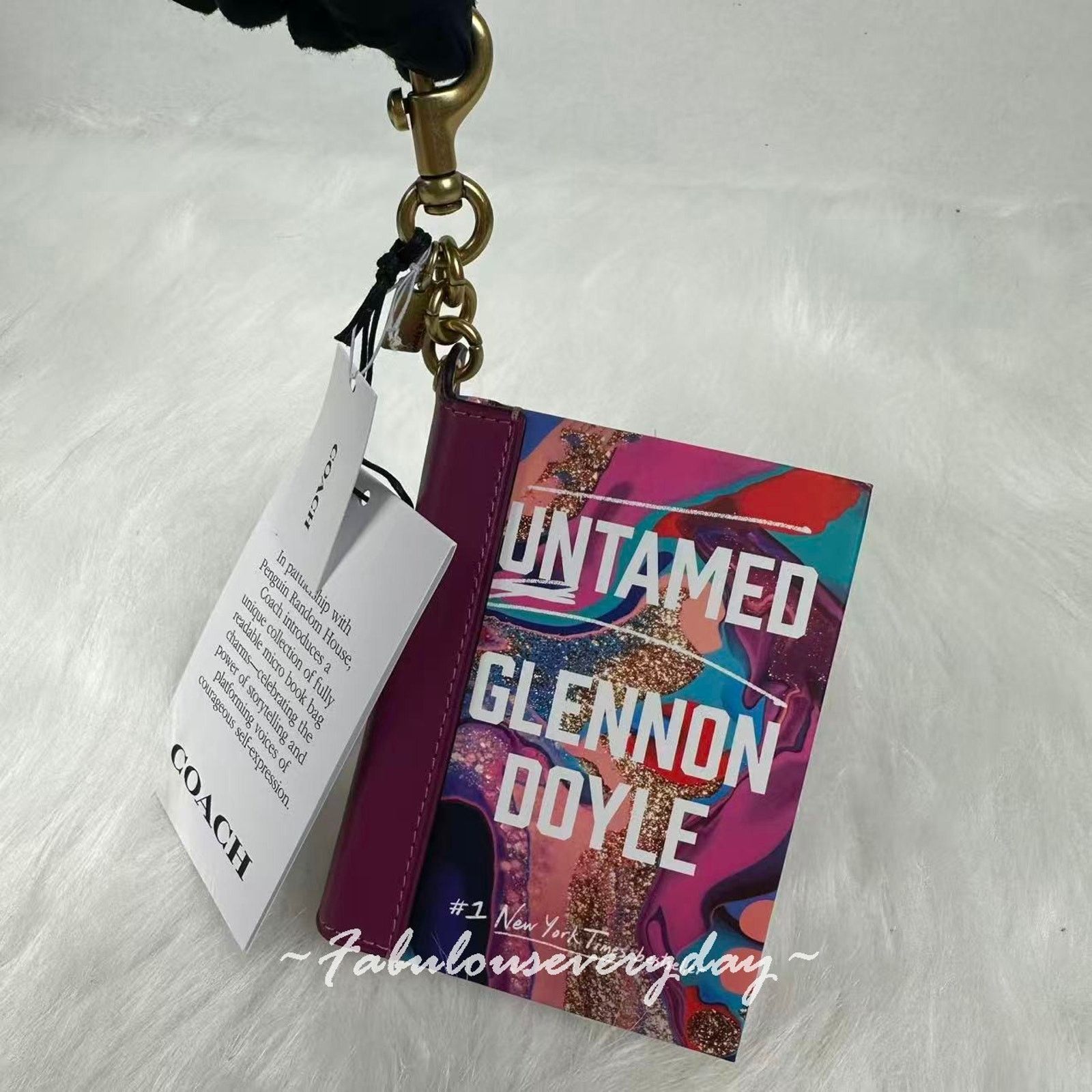 Coach Coach Untamed By Glennon Doyle Book Bag Charm 352 Pages NWT Size ONE SIZE - 3 Thumbnail