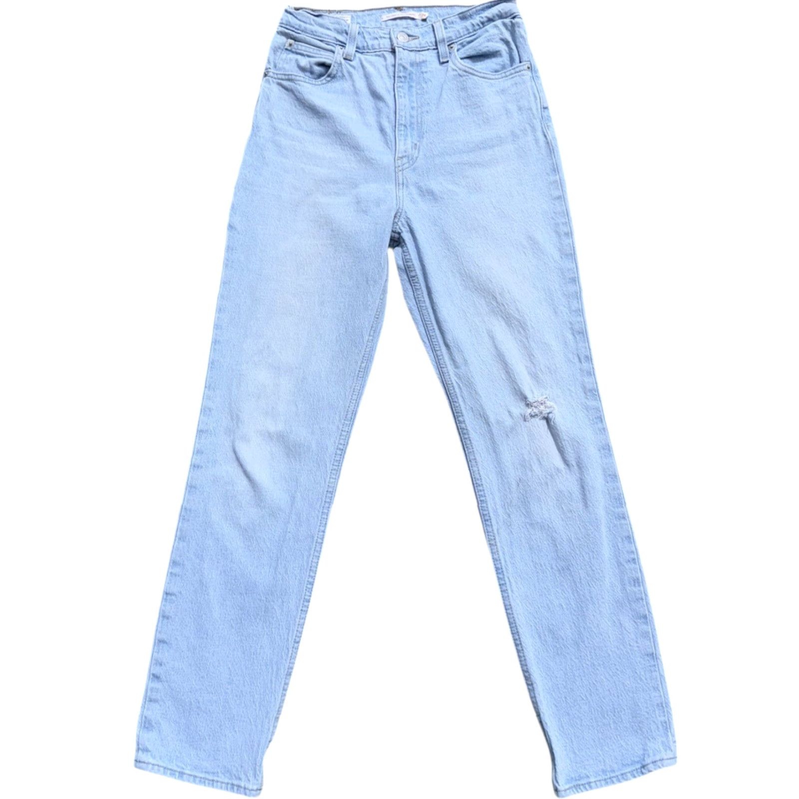 Levi's Levi’s Premium 70s High Slim Straight Light Wash Jeans Womens Size 26 Blue Slim Fit Regular Size 26" / US 2 / IT 38 - 2 Thumbnail