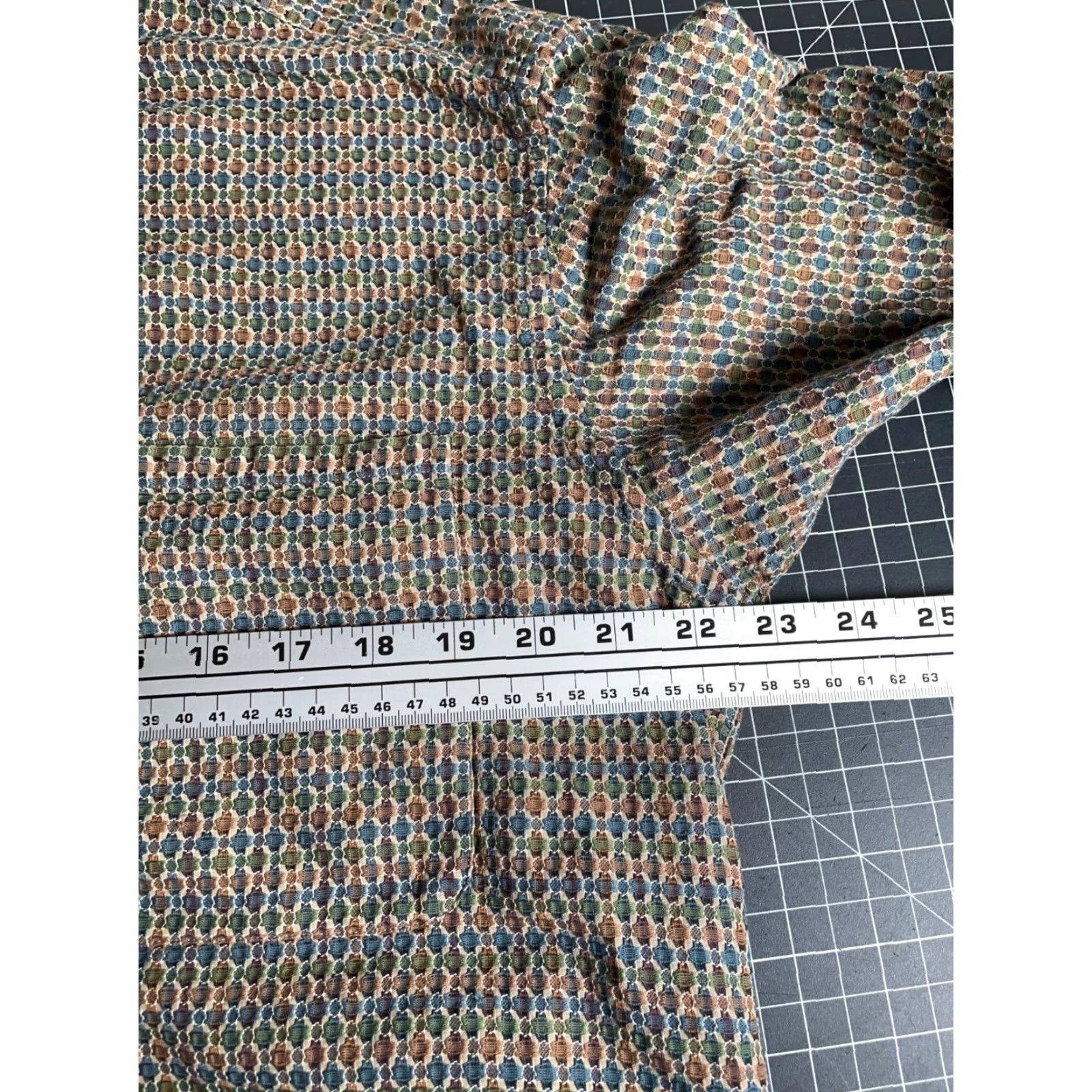 Vintage Jhane Barnes Shirt Men's Large Textured Cotton Geometric Pattern Japan Fabric Size US L / EU 52-54 / 3 - 5 Thumbnail