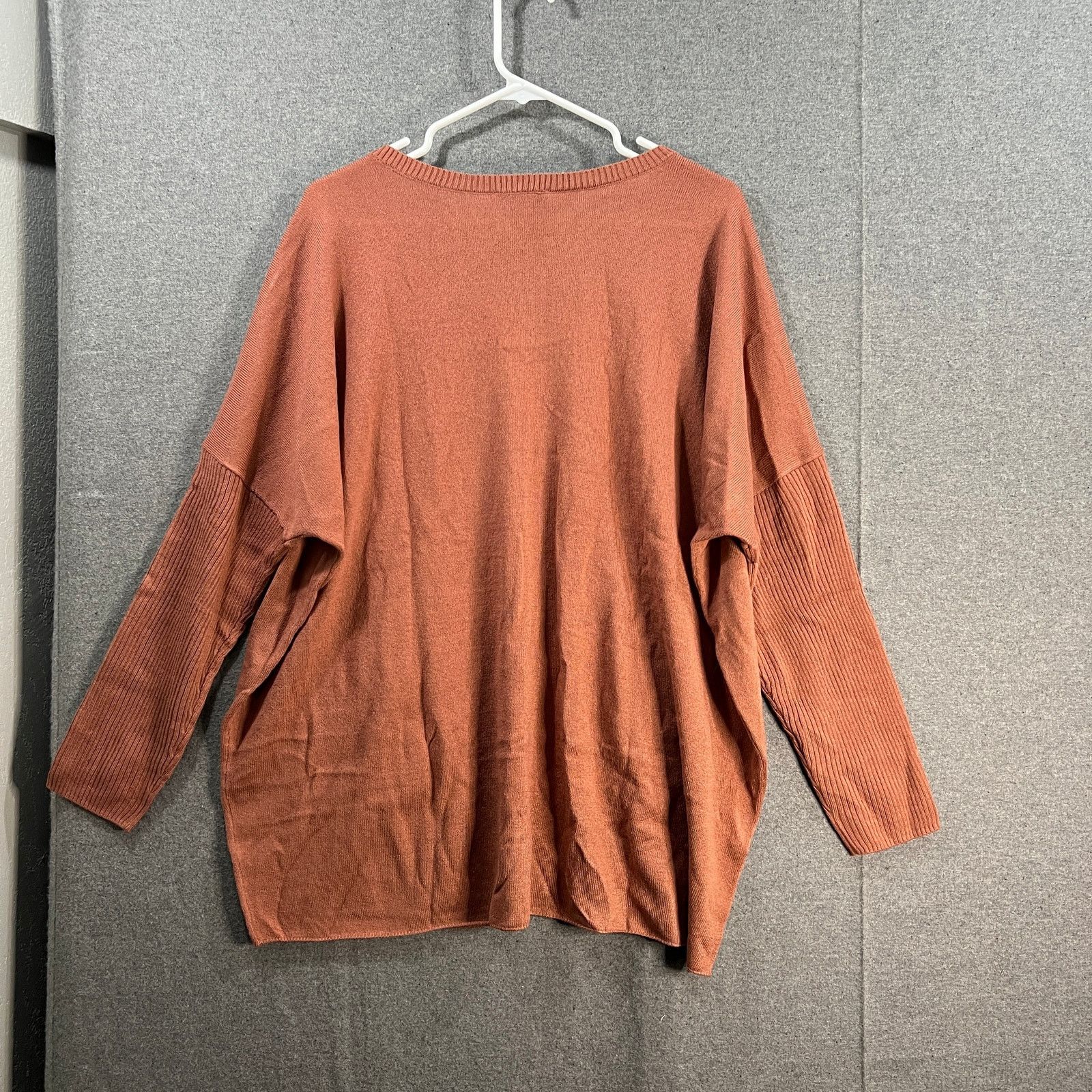 Denim & Co. Denim & Co. Petite V-Neck Drop-Shoulder Lone-Sleeve Pocket Size XL / US 12-14 / IT 48-50 - 2 Thumbnail