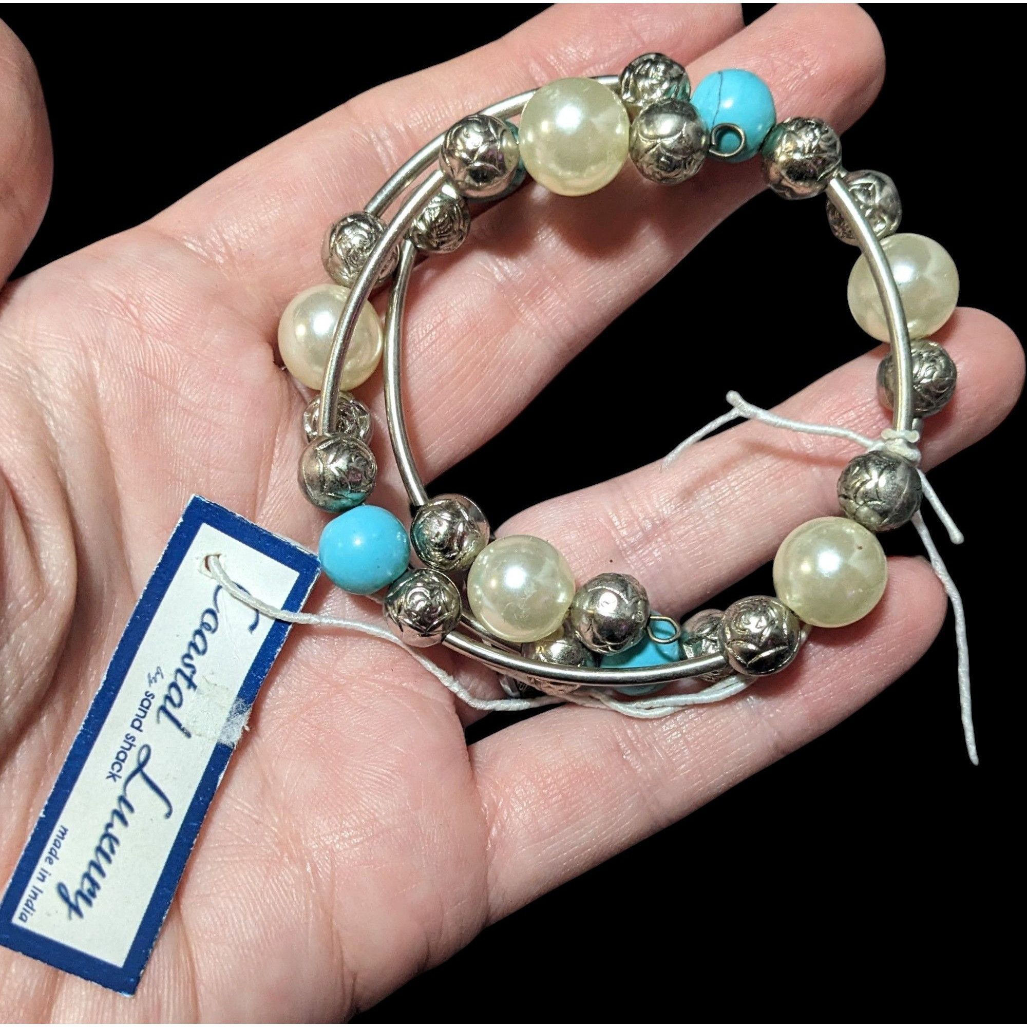Other Coastal Luxury by Sand Shack Beaded Coil Bracelet Size ONE SIZE - 2 Thumbnail