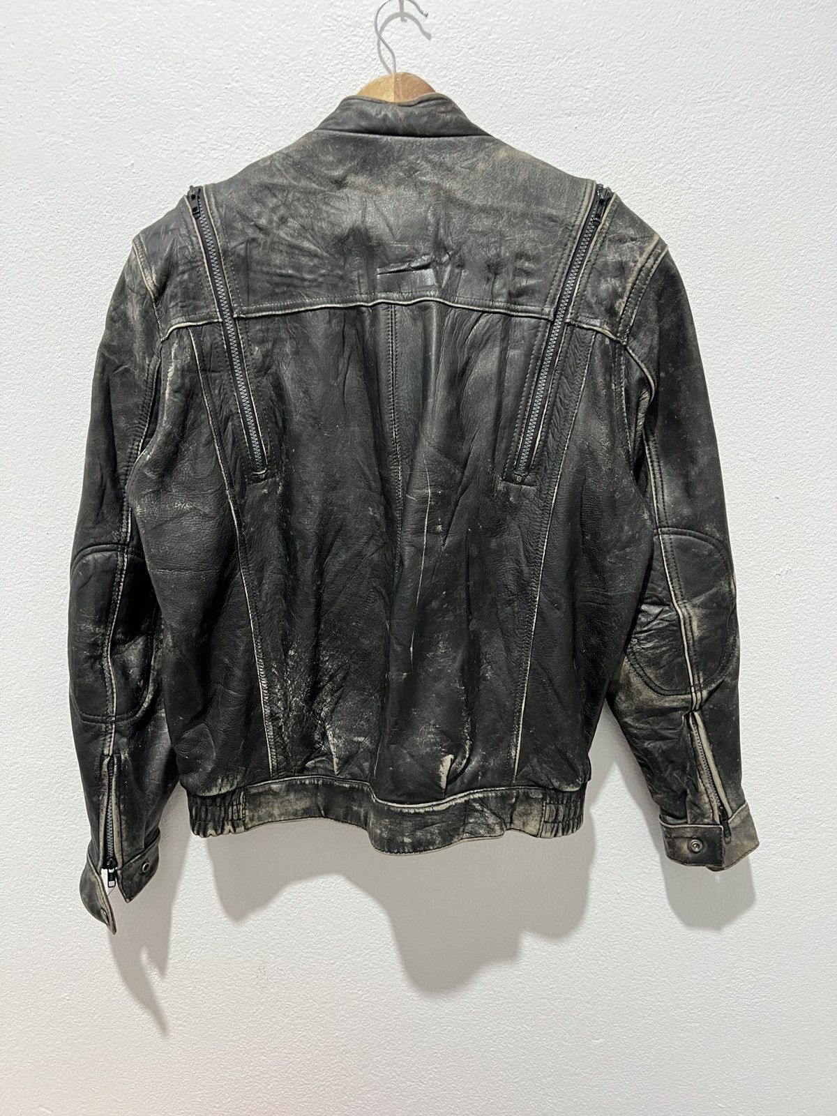 Genuine Leather Vintage Plicana Motorcycle Jacket Size US L / EU 52-54 / 3 - 2 Thumbnail