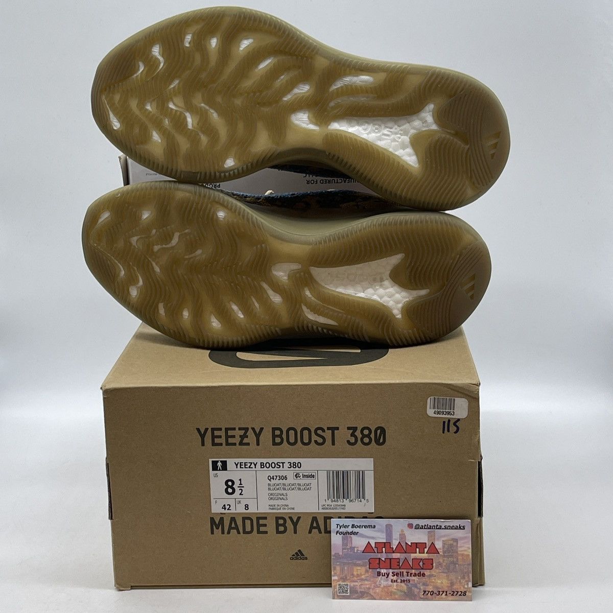 Adidas Yeezy boost 380 blue oat non reflective Size US 8.5 / EU 41-42 - 6 Thumbnail