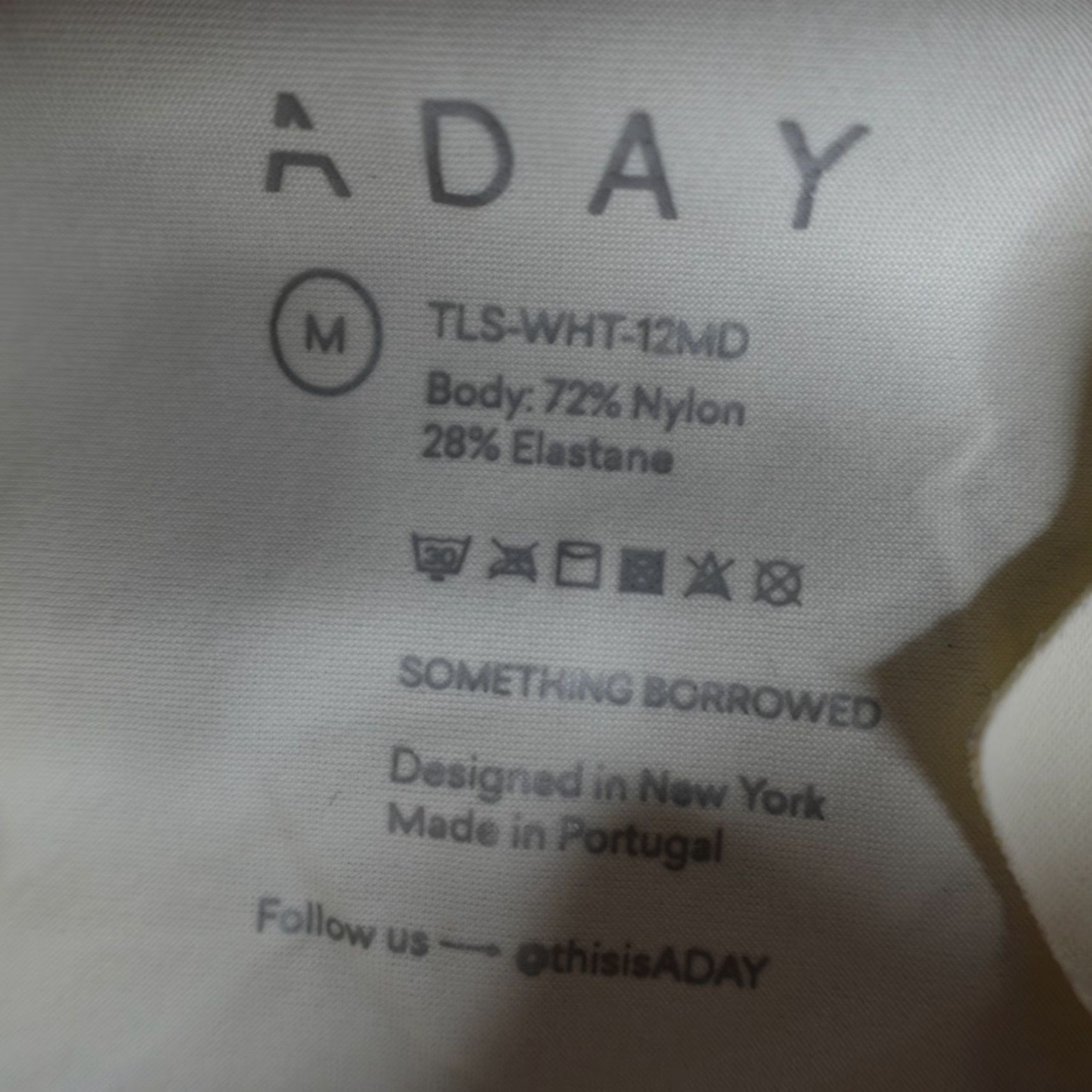 Vintage ADay Shirt Womens Medium White Snap Front Band Collar Something Borrowed Size M / US 6-8 / IT 42-44 - 6 Thumbnail