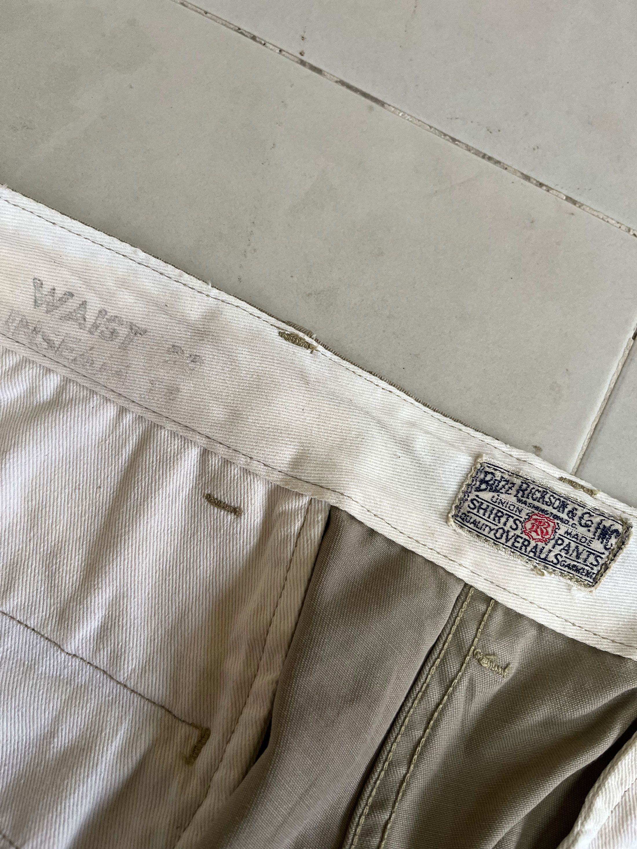 Buzz Rickson's × Japanese Brand × Toyo Enterprises Buzz Rickson Military Chinos Slim Straight Fit Size US 29 - 2 Thumbnail