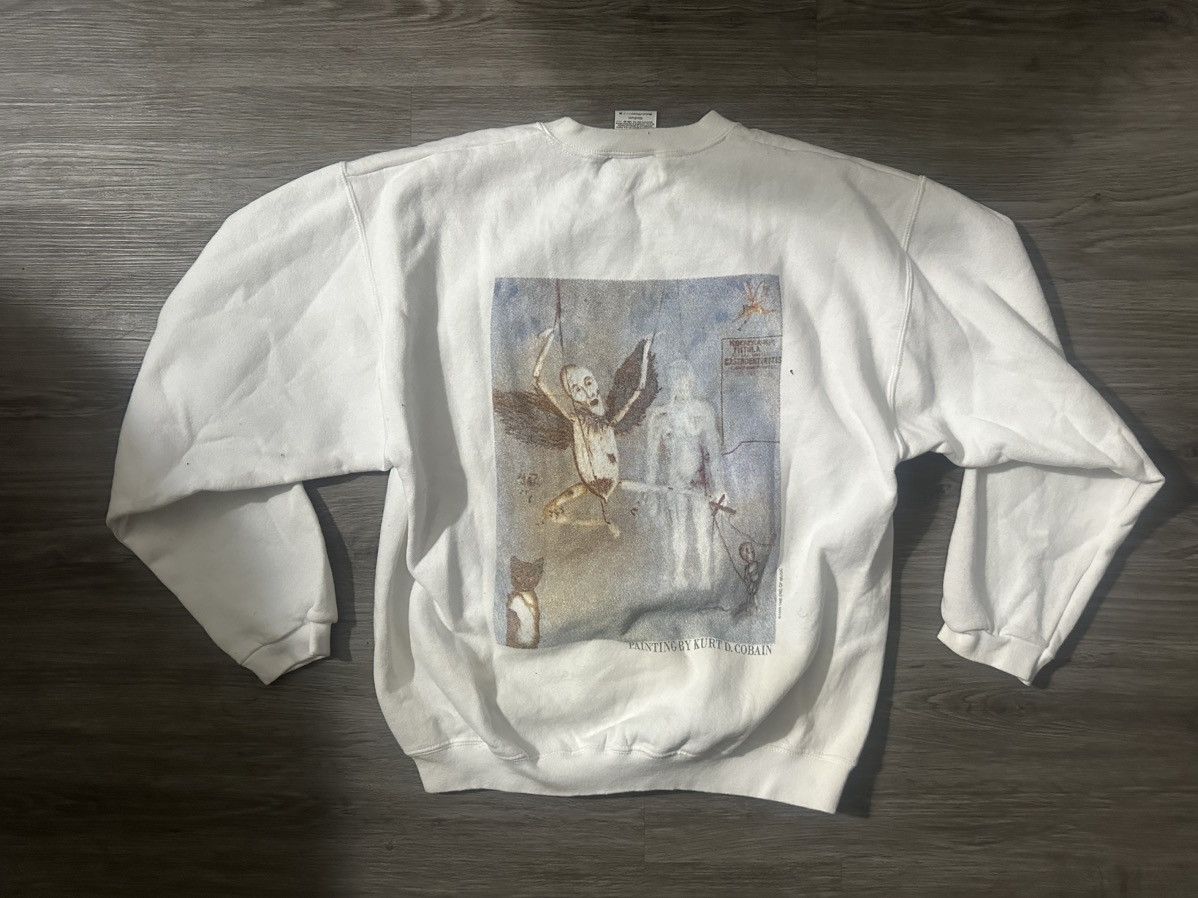 Band Tees Vintage Nirvana 1994-1995 Kurt Cobain Memorial Sweater Size US M / EU 48-50 / 2 - 5 Thumbnail