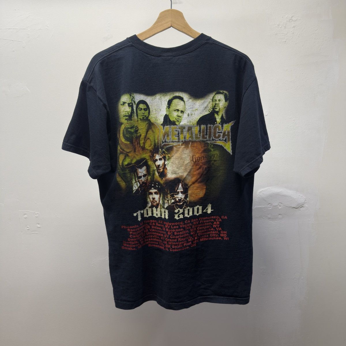 Band Tees 2004 Metallica Tour Pushead Band Tee Shirt ERD Grunge WCC Size US L / EU 52-54 / 3 - 2 Thumbnail